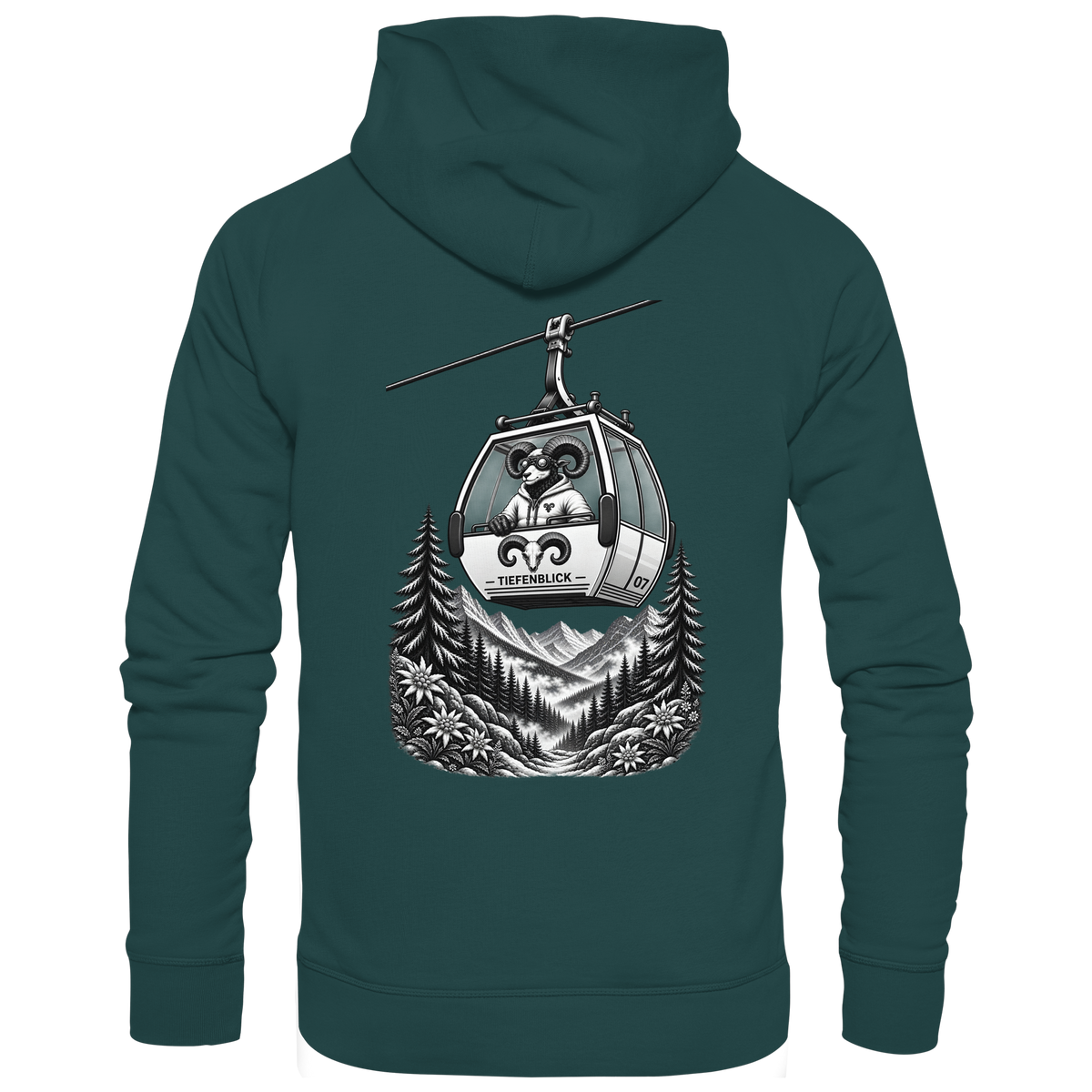 Tiefenblick Gondel Fun  - Organic Hoodie