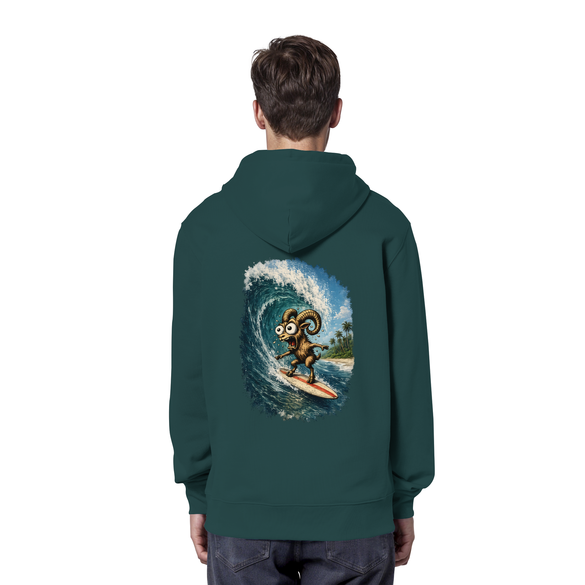 Tiefenblick Urlaub Fun  - Organic Hoodie