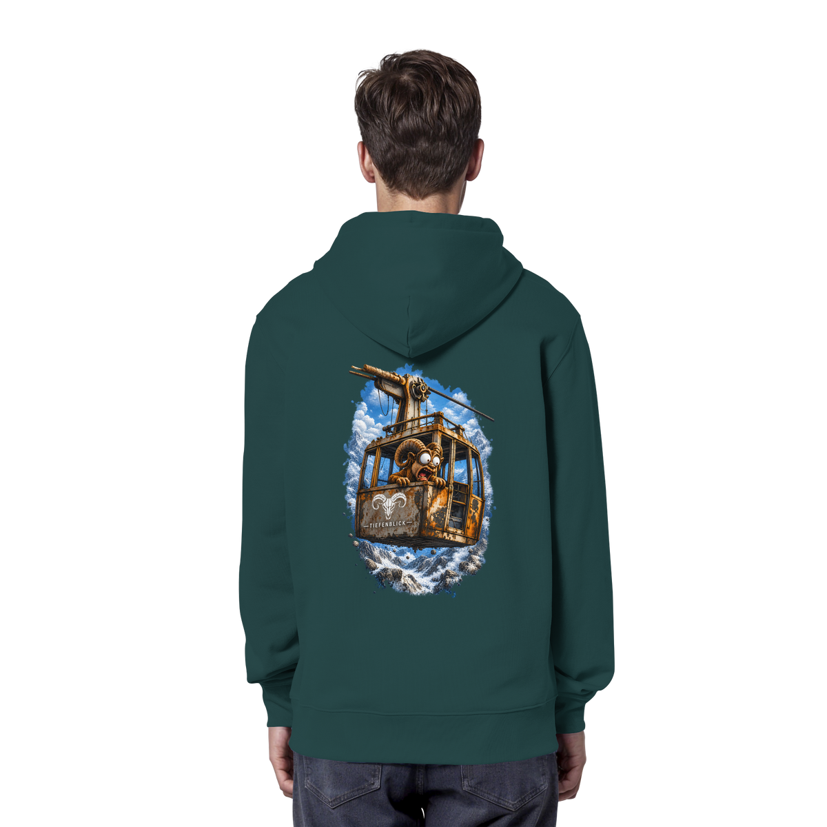 Tiefenblick Adrenalin Gondel Fun - Organic Hoodie