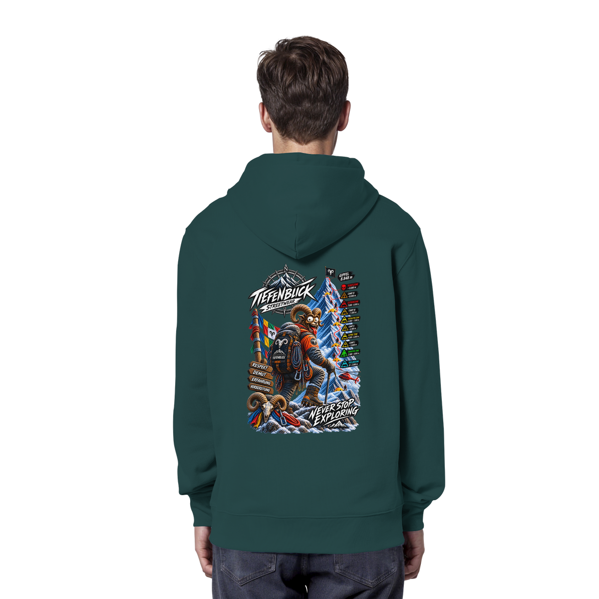 Tiefenblick Todeszone Fun - Organic Hoodie