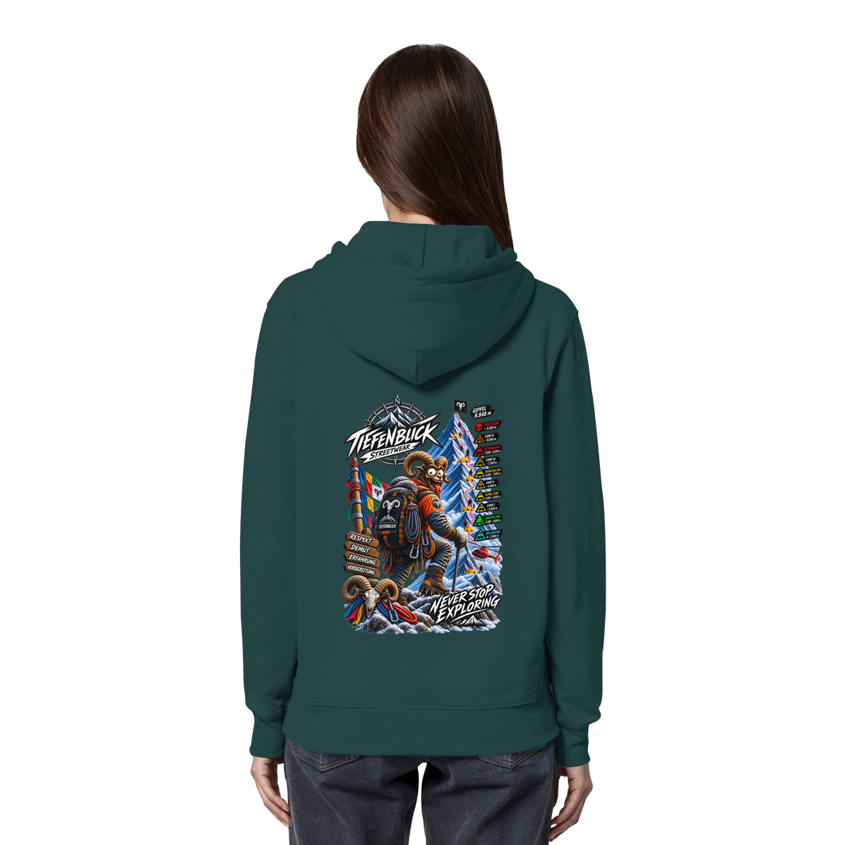 Tiefenblick Todeszone Fun - Organic Hoodie