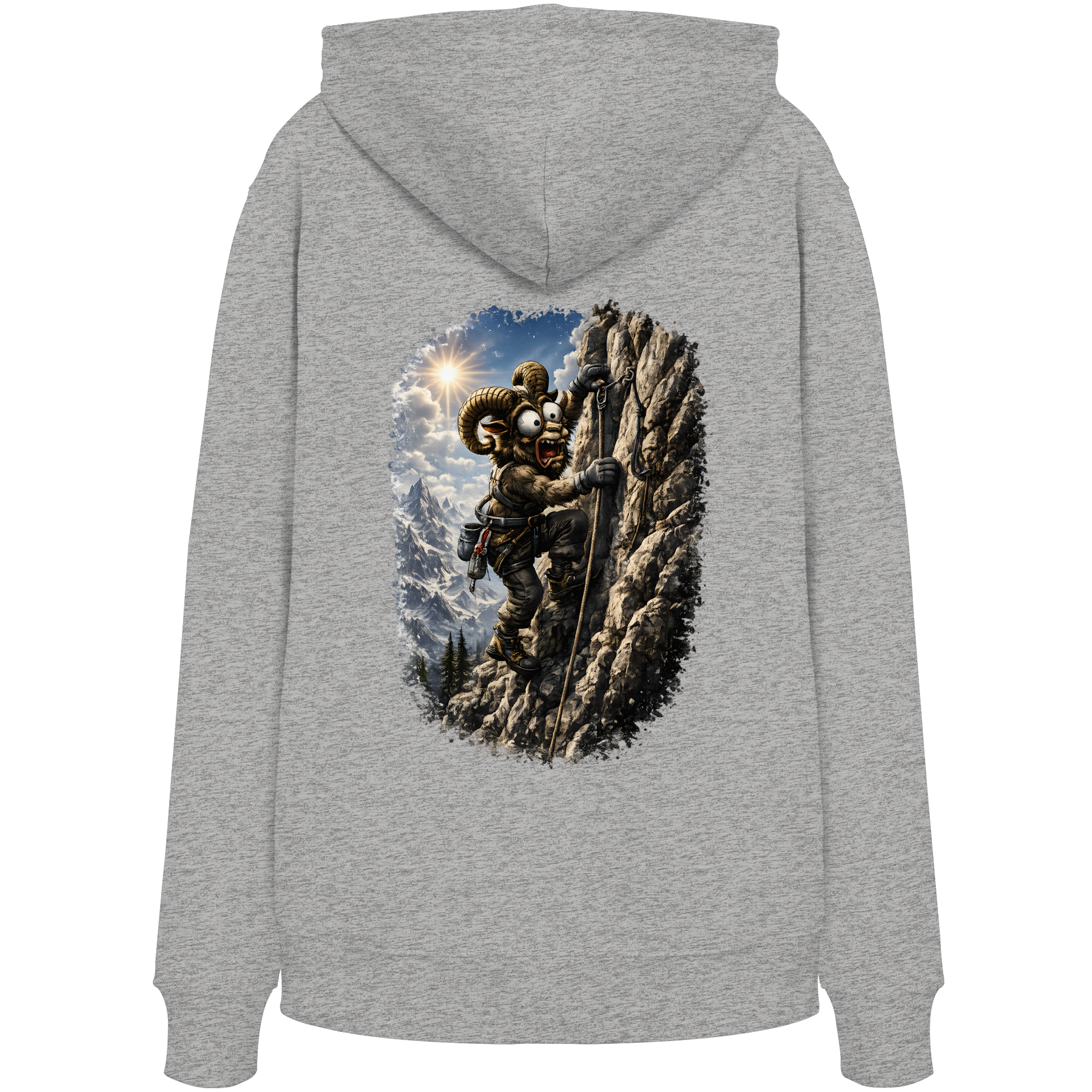Tiefenblick T Shirt Klettern - Organic Hoodie