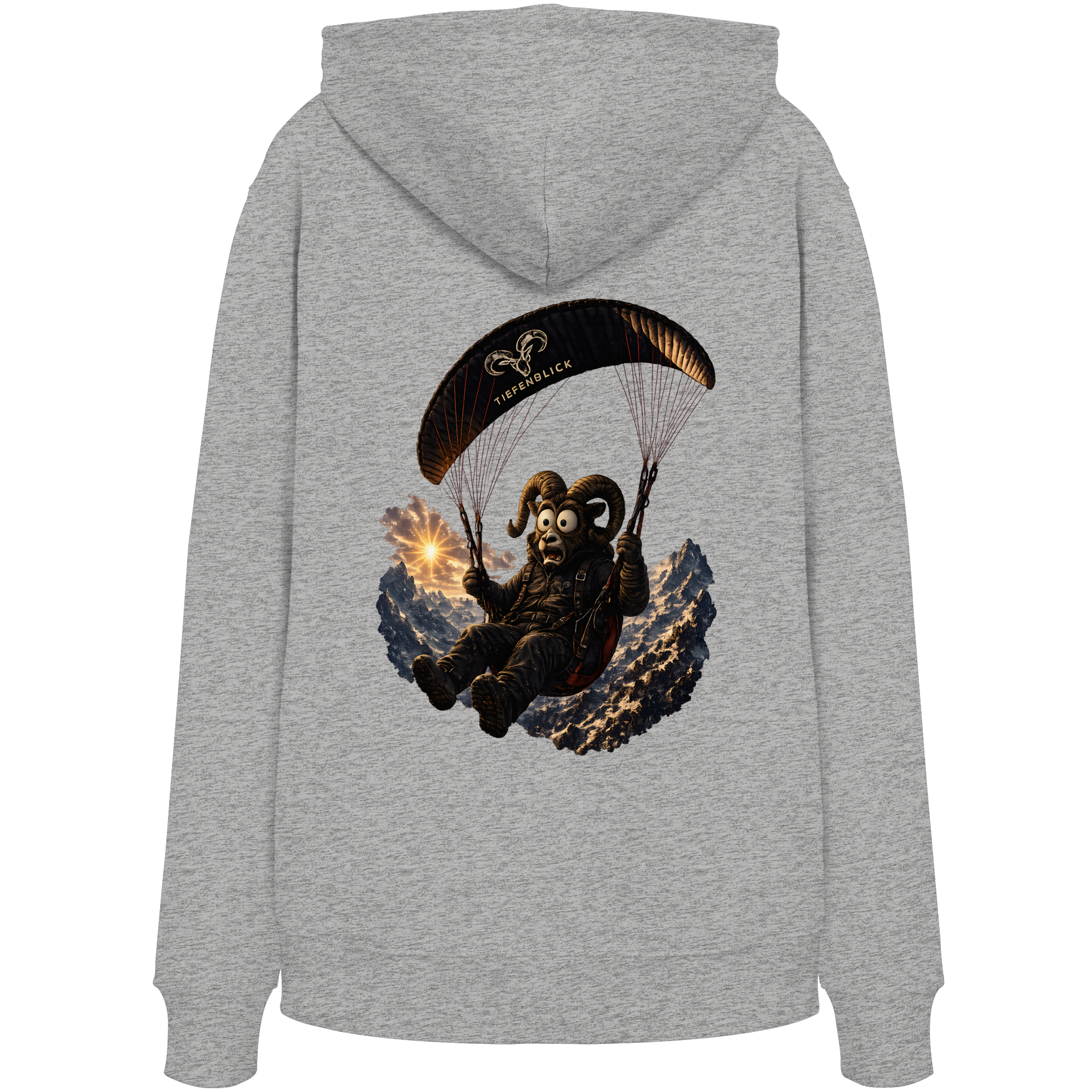 Tiefenblick Paraglider (Frau) - Organic Hoodie