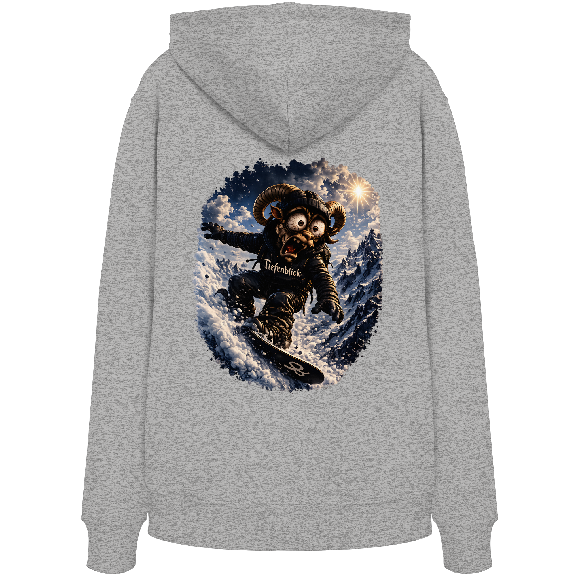 Tiefenblick Snowboarden- Organic Hoodie