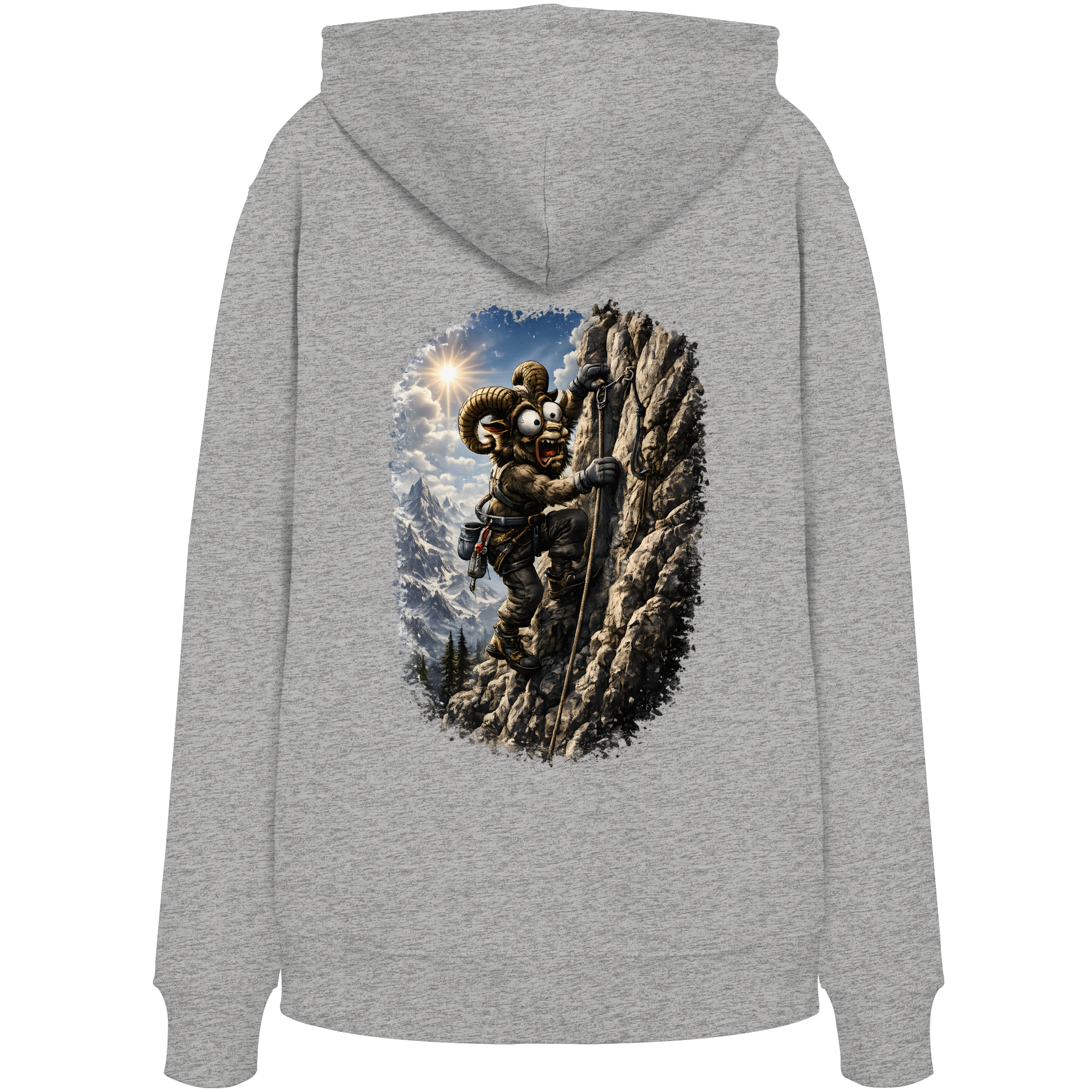 Tiefenblick Klettern 20 - Organic Hoodie