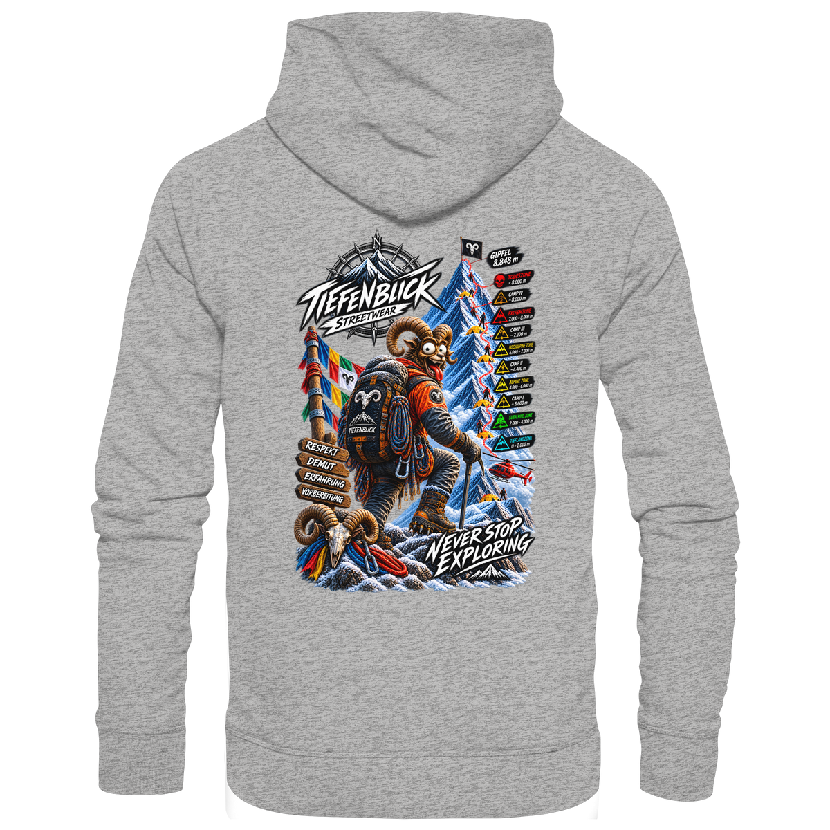 Tiefenblick Todeszone Fun - Organic Hoodie