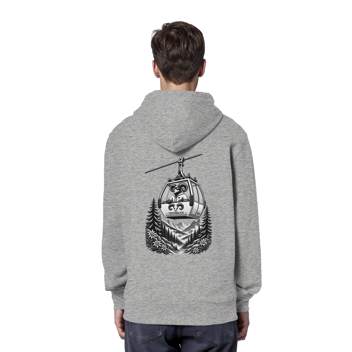Tiefenblick Gondel Fun  - Organic Hoodie