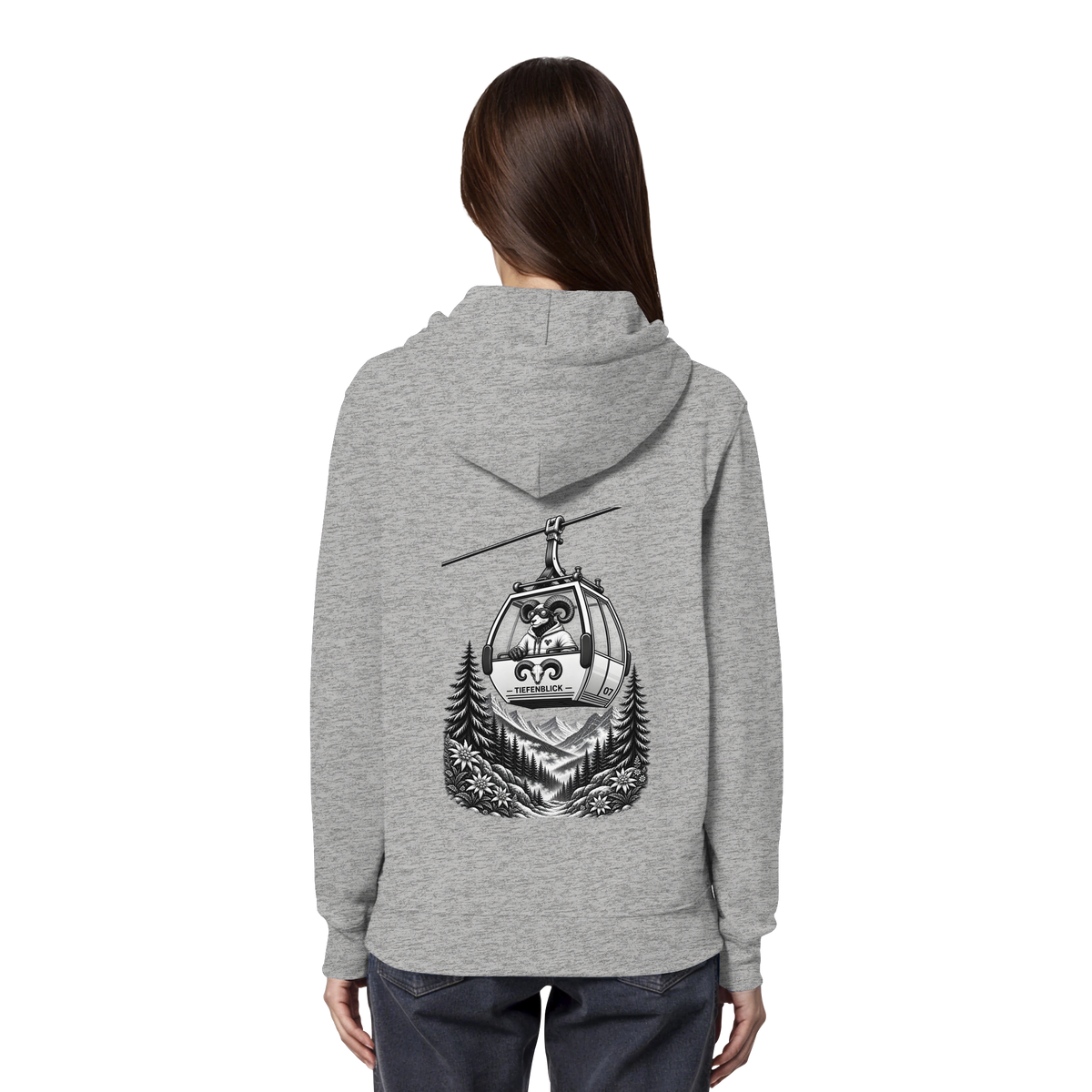 Tiefenblick Gondel Fun  - Organic Hoodie