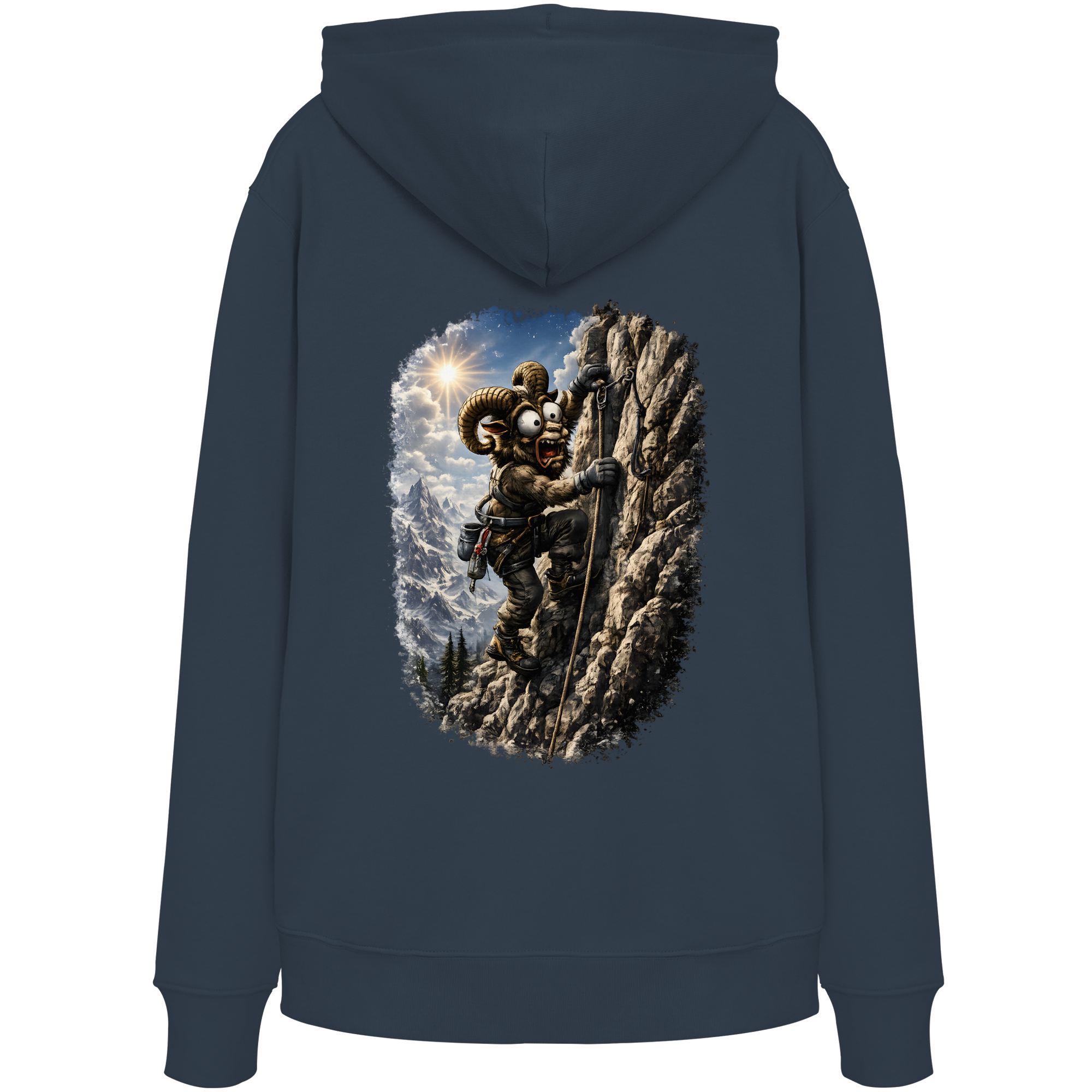 Tiefenblick T Shirt Klettern - Organic Hoodie