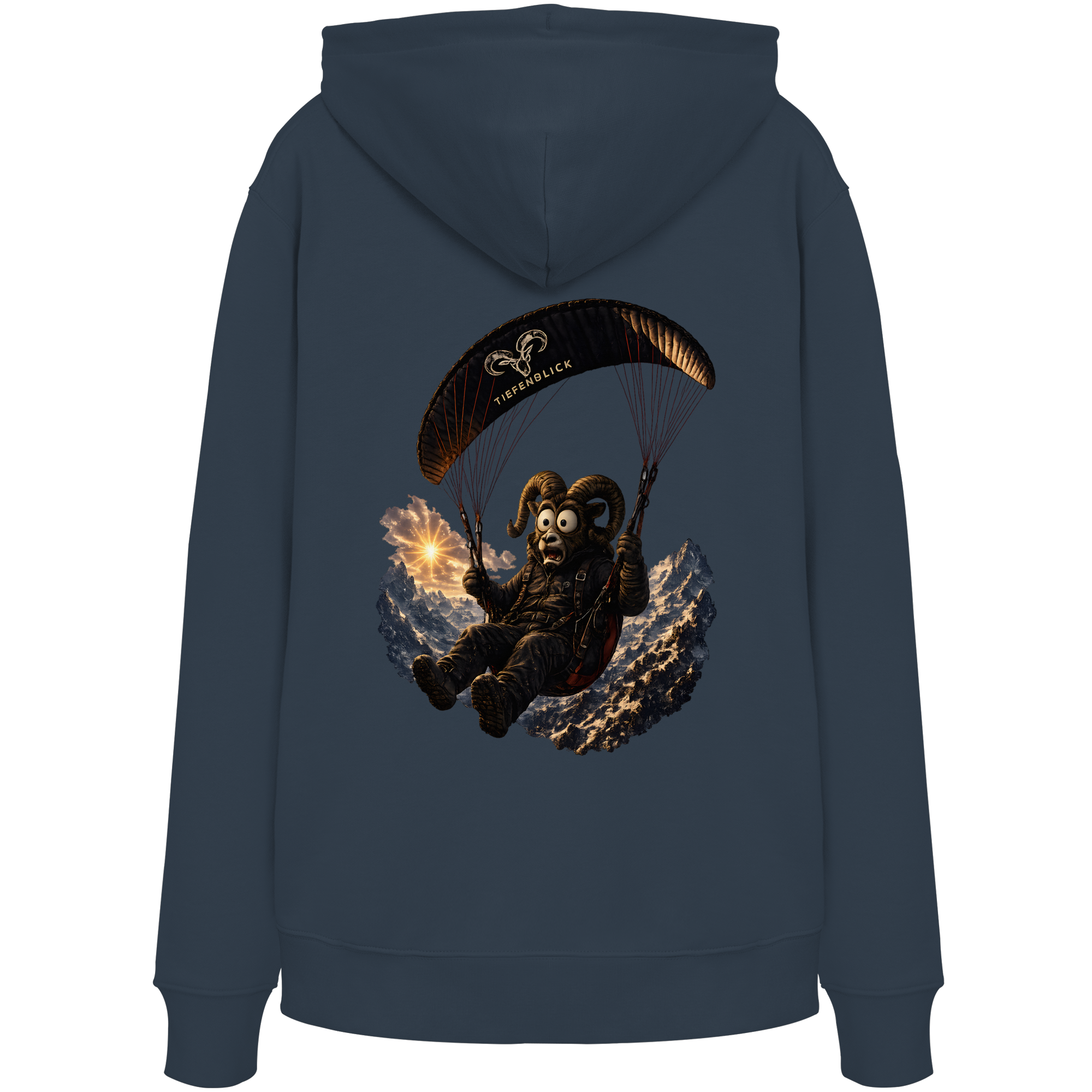 Tiefenblick Paraglider (Frau) - Organic Hoodie
