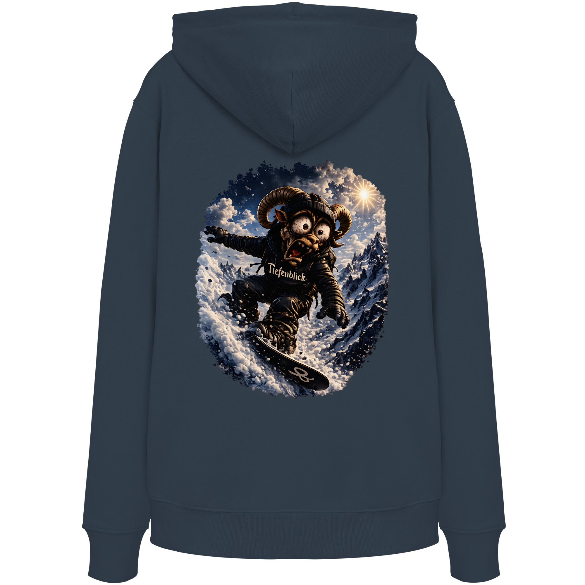 Tiefenblick Snowboarden- Organic Hoodie