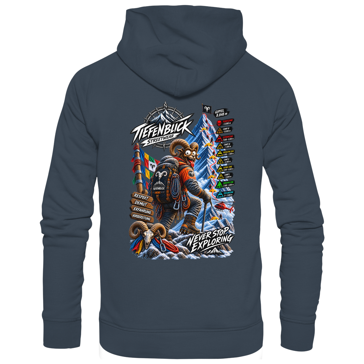 Tiefenblick Todeszone Fun - Organic Hoodie