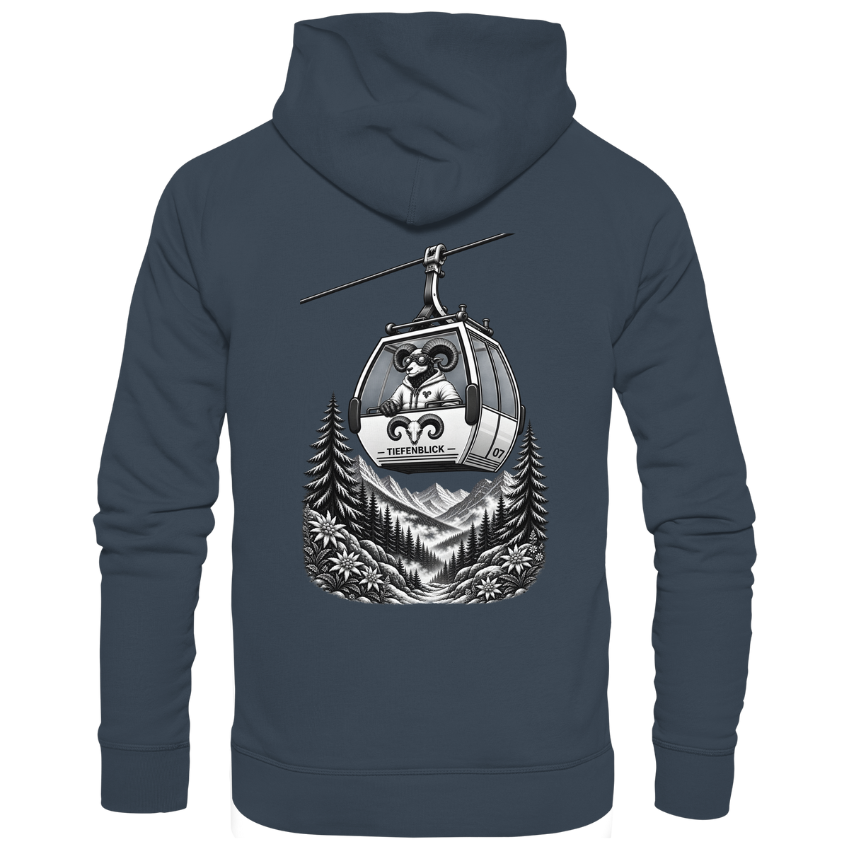 Tiefenblick Gondel Fun  - Organic Hoodie