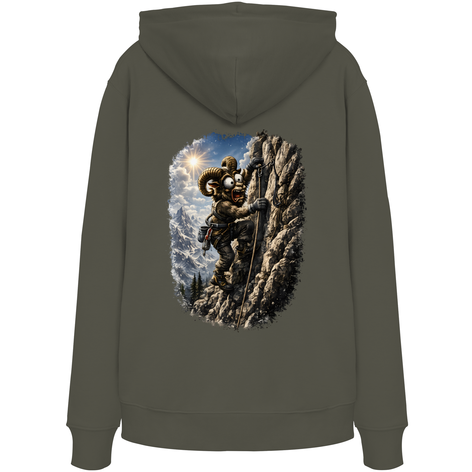 Tiefenblick T Shirt Klettern - Organic Hoodie