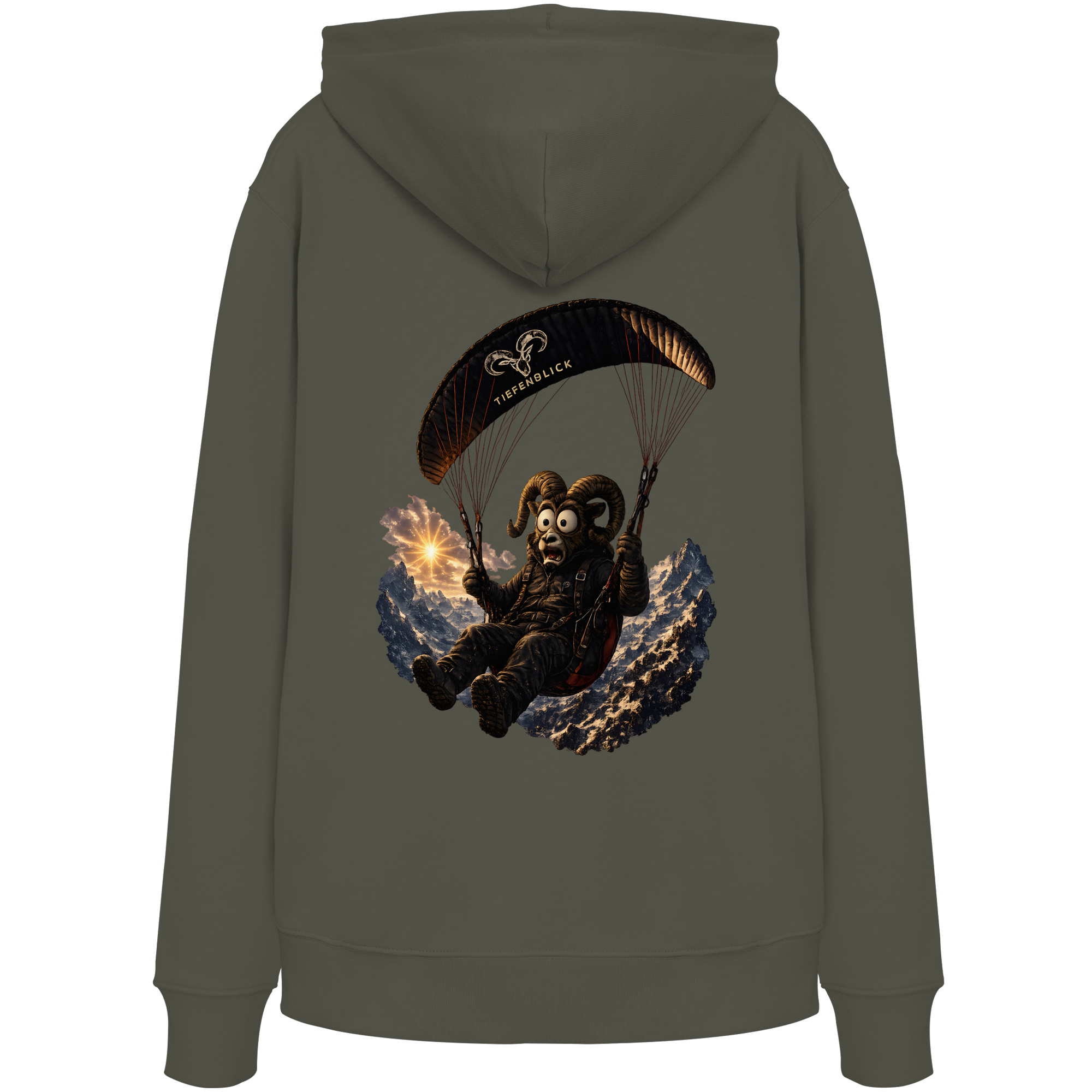 Tiefenblick Paraglider (Frau) - Organic Hoodie