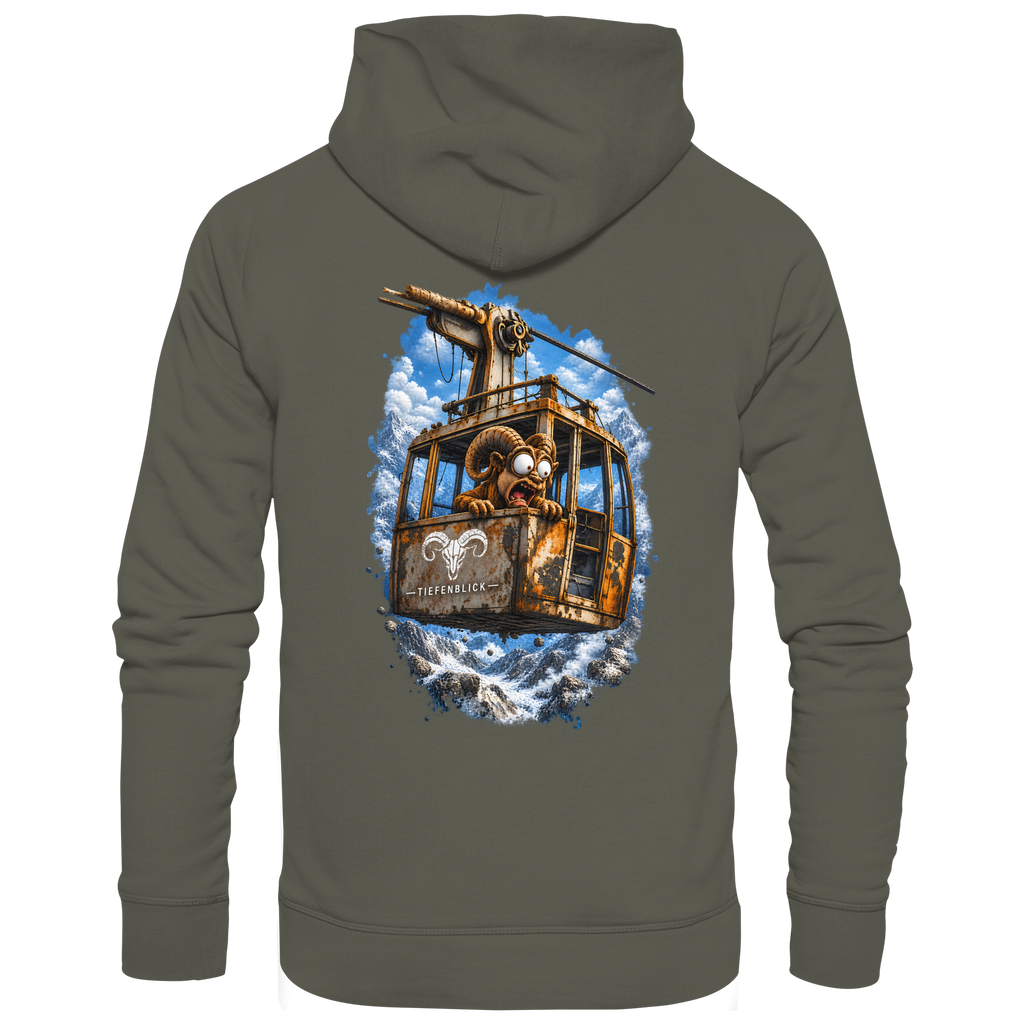 Tiefenblick Adrenalin Gondel Fun - Organic Hoodie
