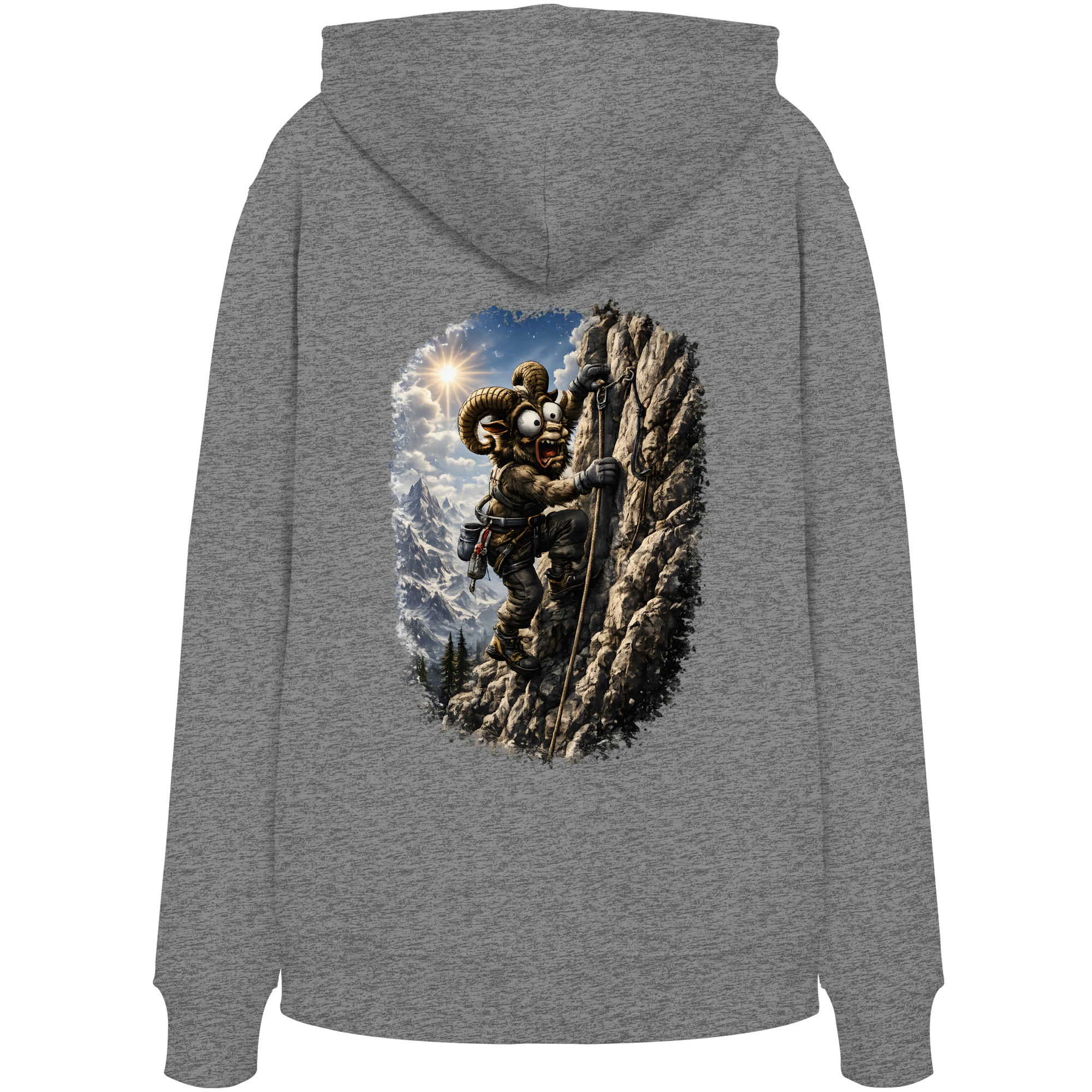 Tiefenblick T Shirt Klettern - Organic Hoodie