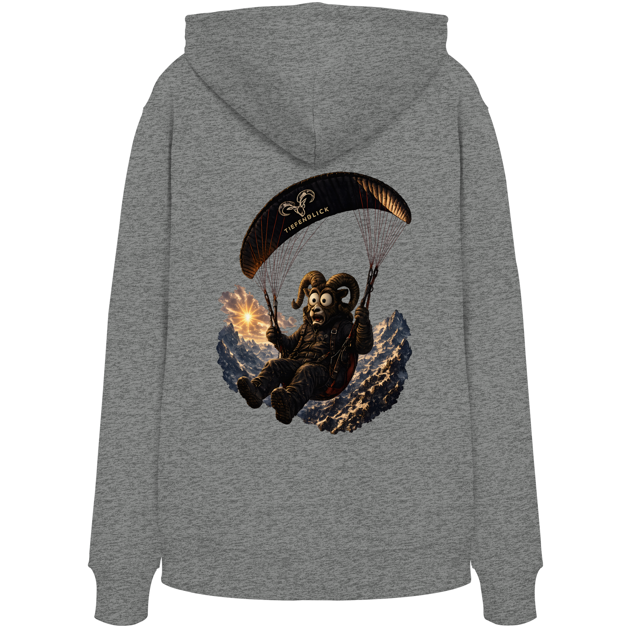 Tiefenblick Paraglider (Frau) - Organic Hoodie