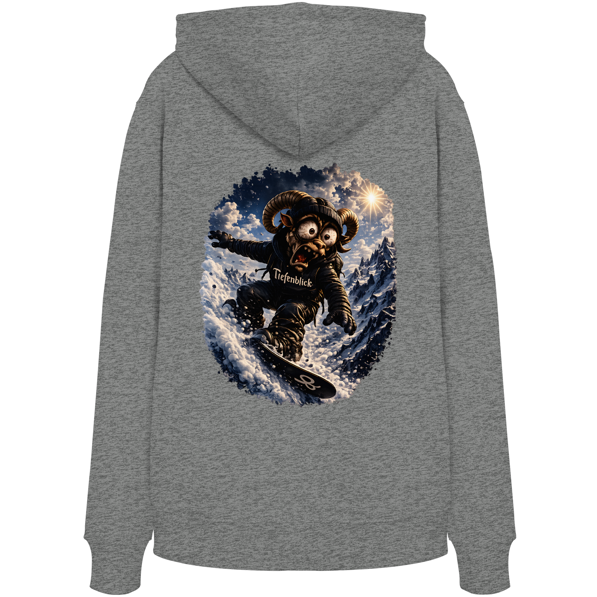 Tiefenblick Snowboarden- Organic Hoodie