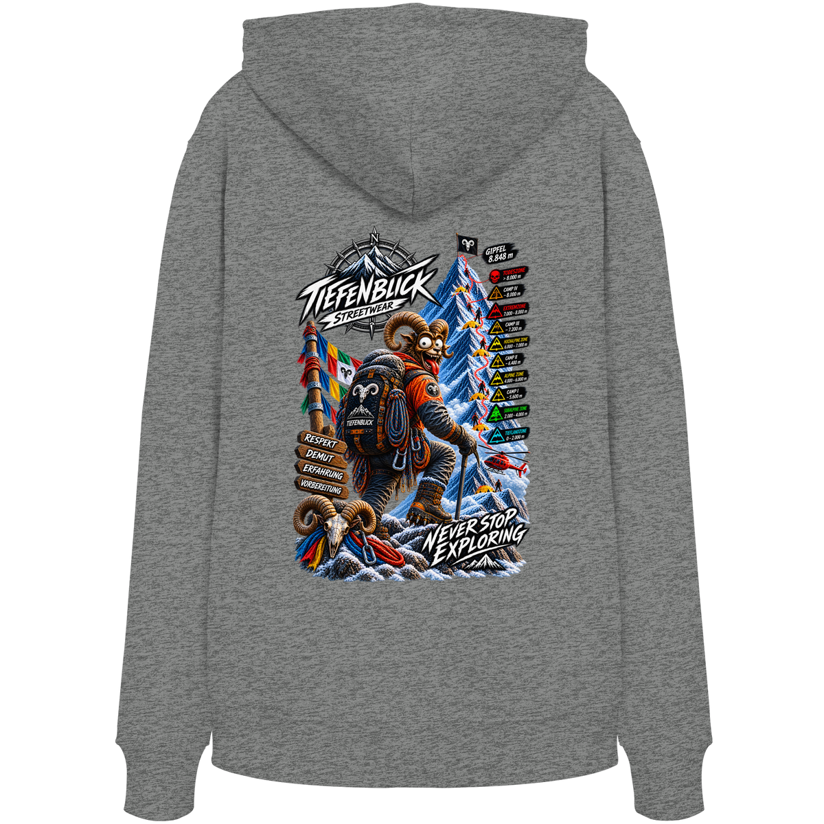Tiefenblick Todeszone Fun - Organic Hoodie