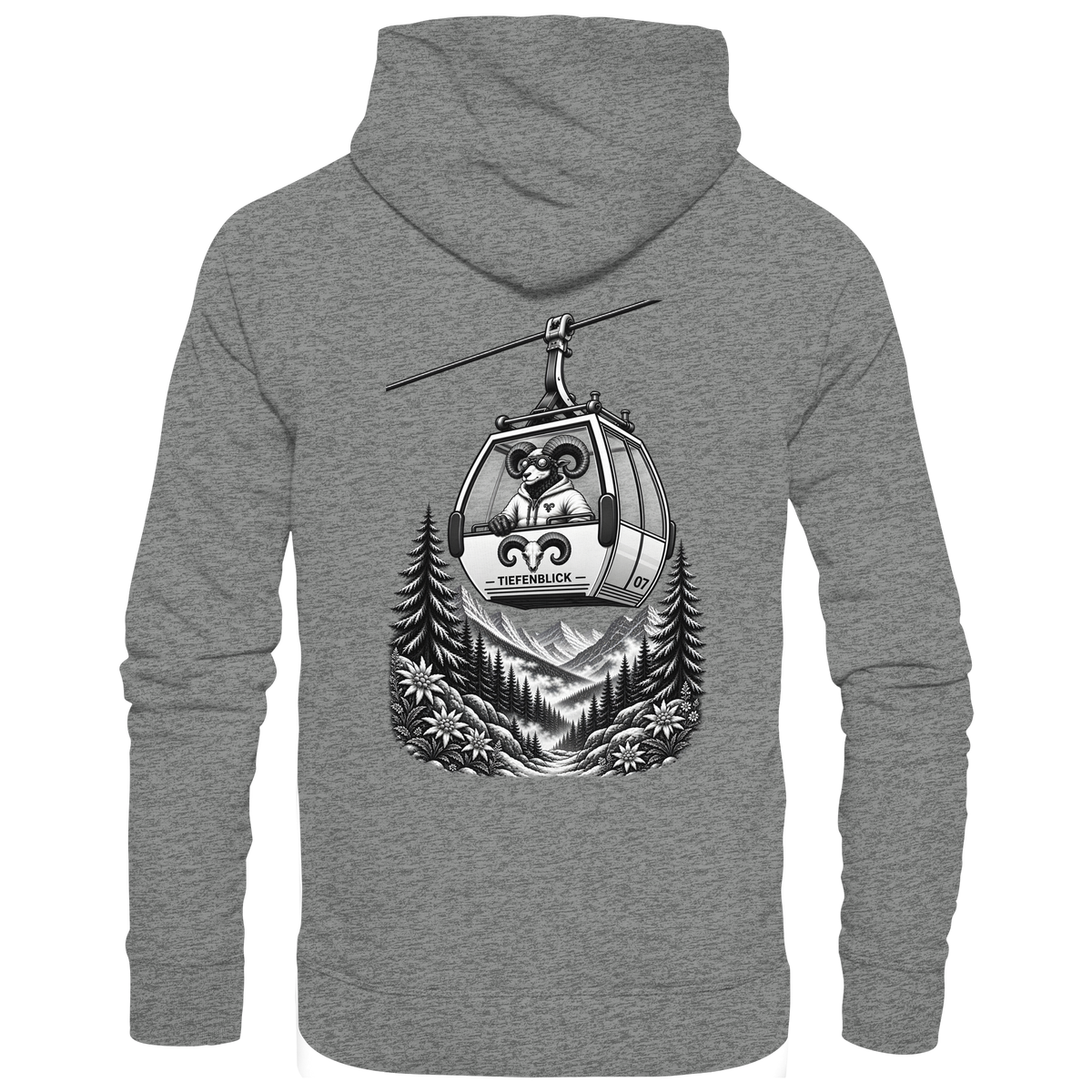 Tiefenblick Gondel Fun  - Organic Hoodie