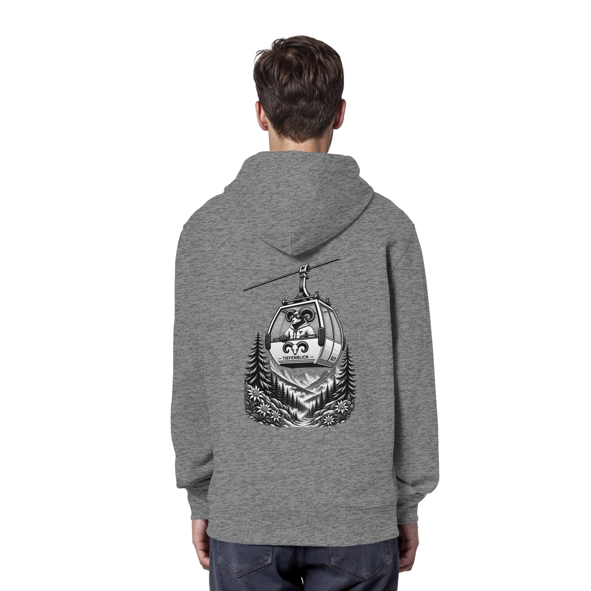 Tiefenblick Gondel Fun  - Organic Hoodie