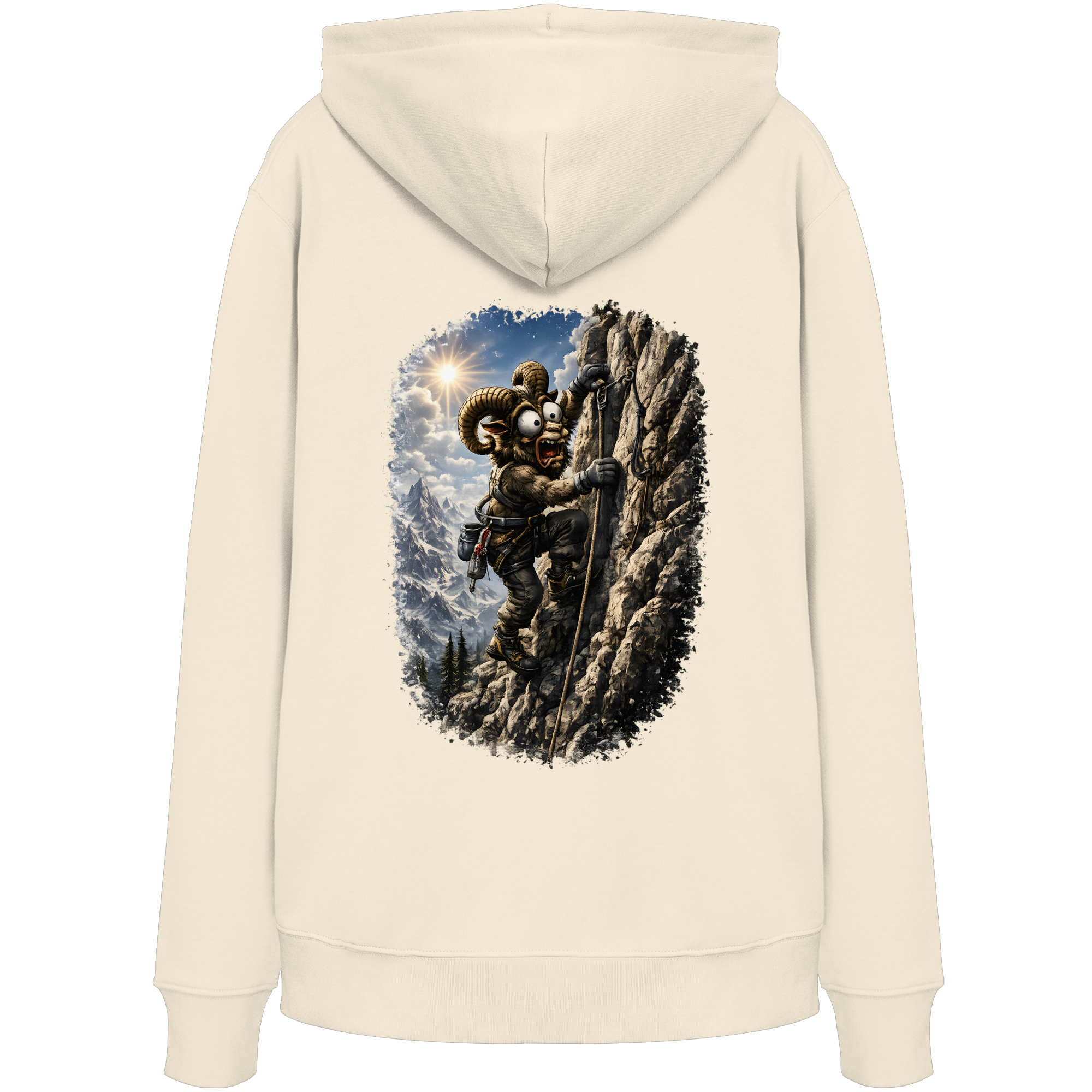Tiefenblick T Shirt Klettern - Organic Hoodie