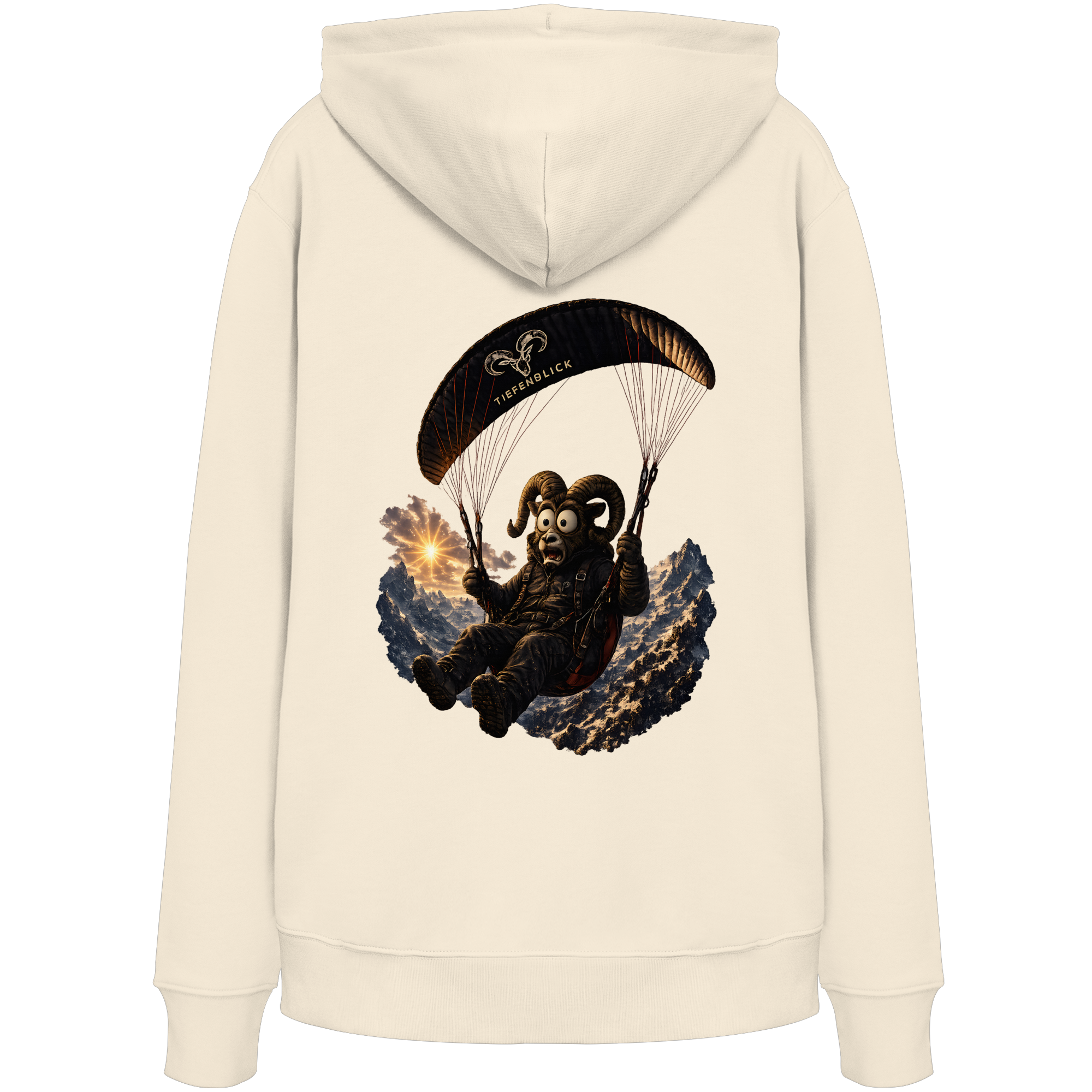 Tiefenblick Paraglider (Frau) - Organic Hoodie