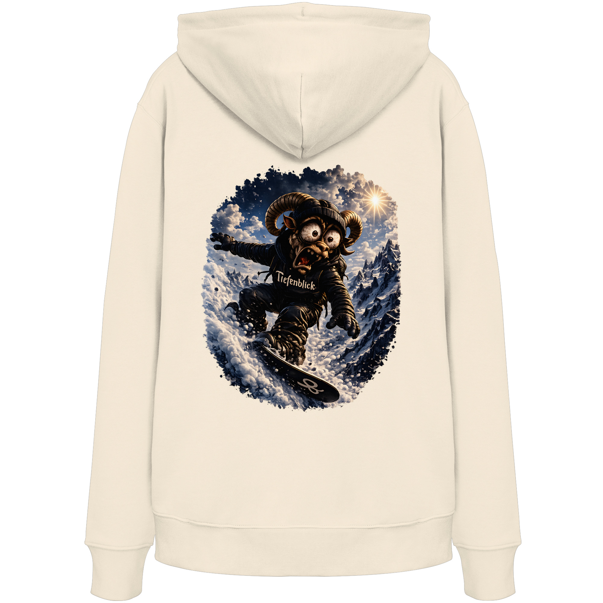 Tiefenblick Snowboarden- Organic Hoodie