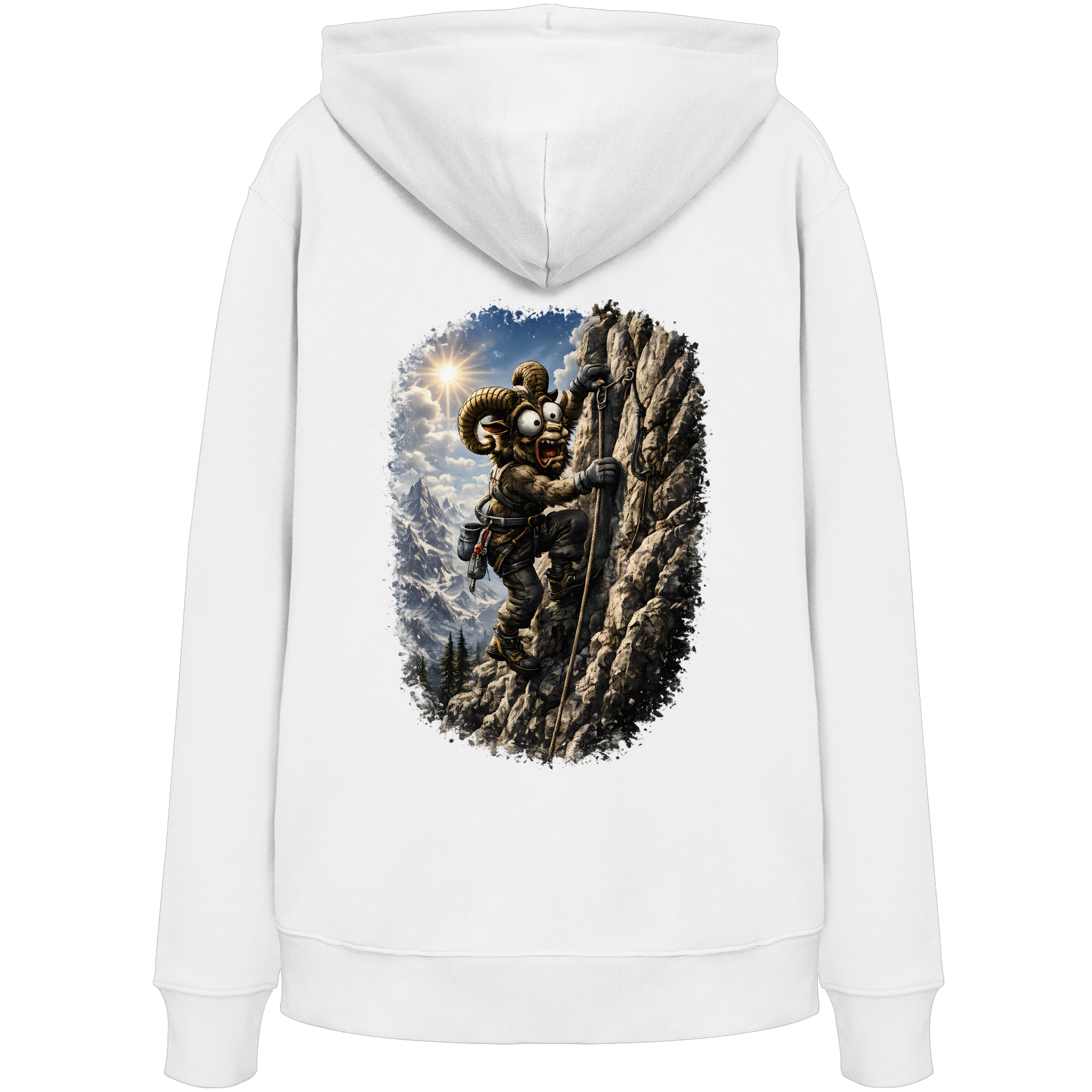 Tiefenblick T Shirt Klettern - Organic Hoodie