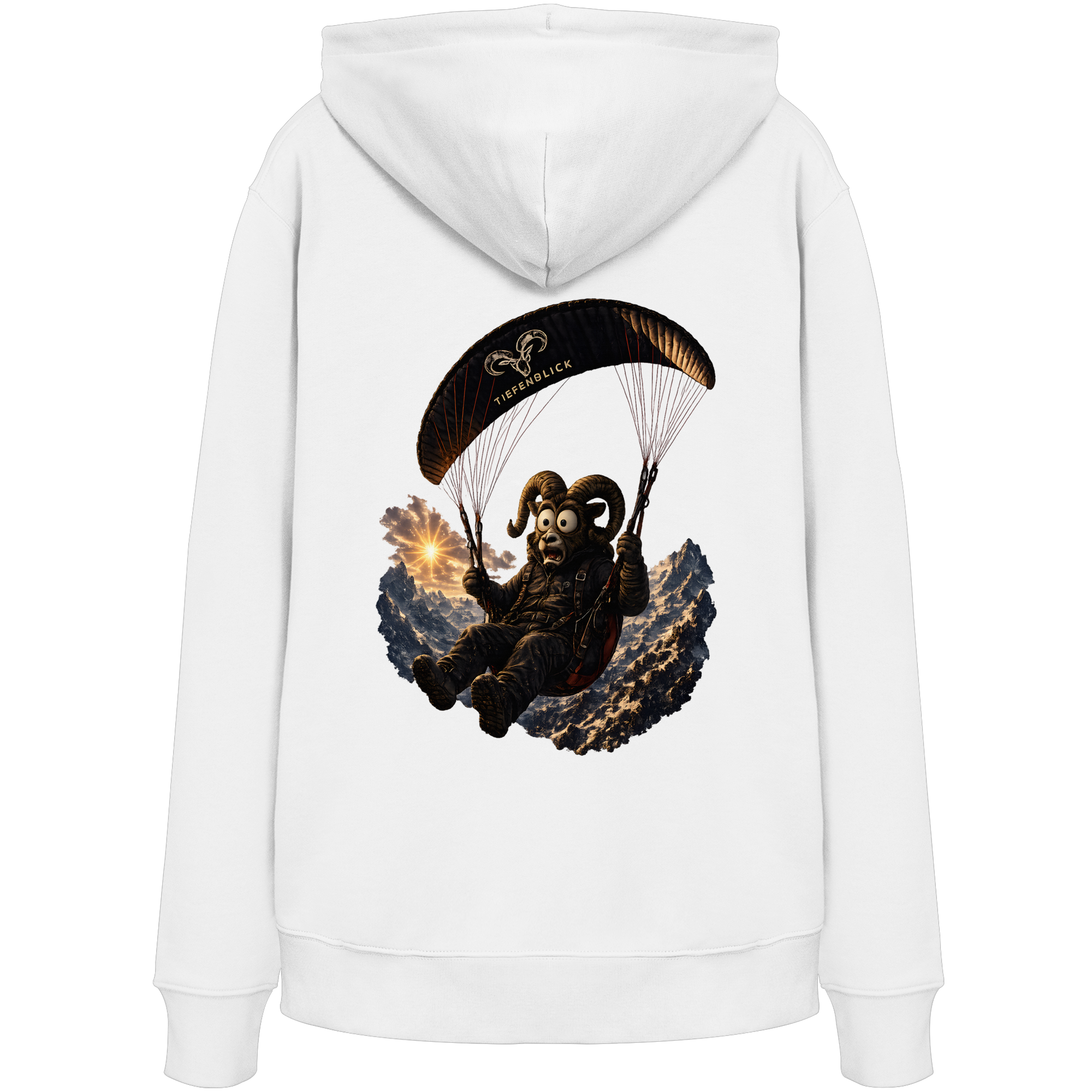 Tiefenblick Paraglider (Frau) - Organic Hoodie