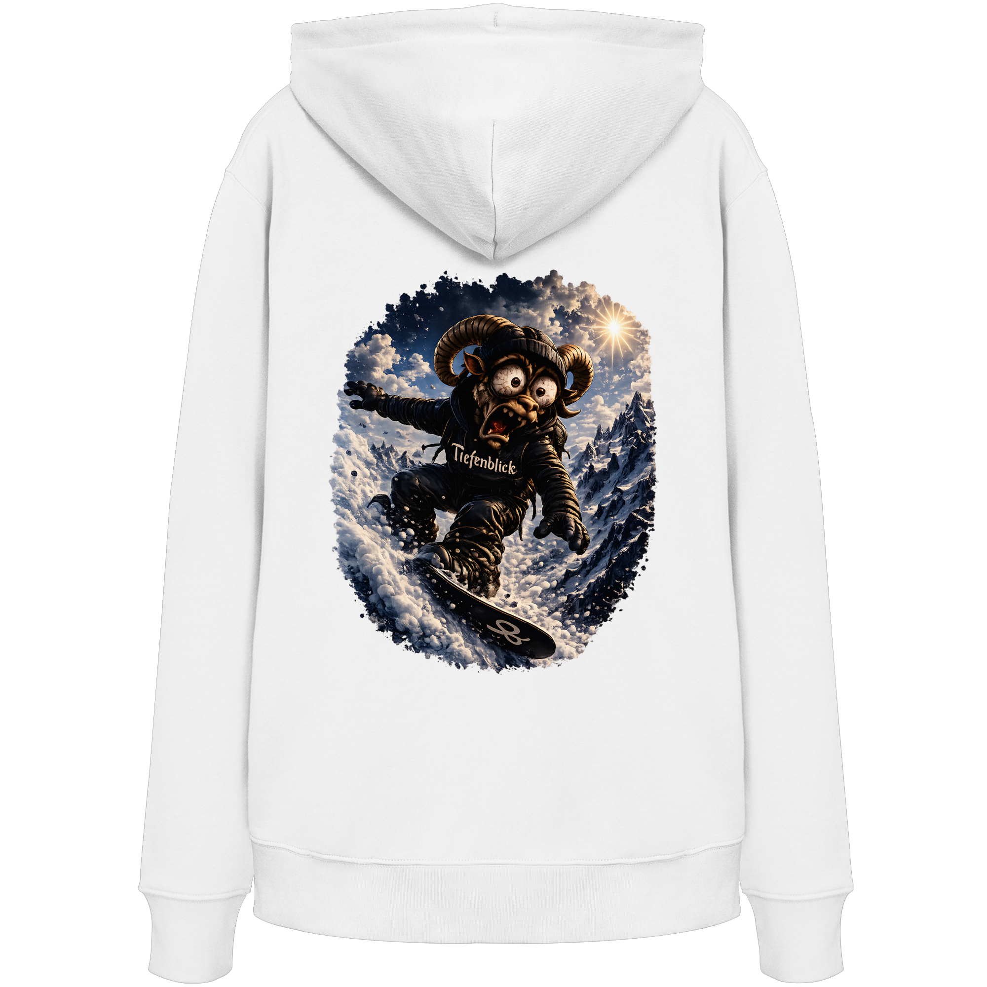 Tiefenblick Snowboarden- Organic Hoodie