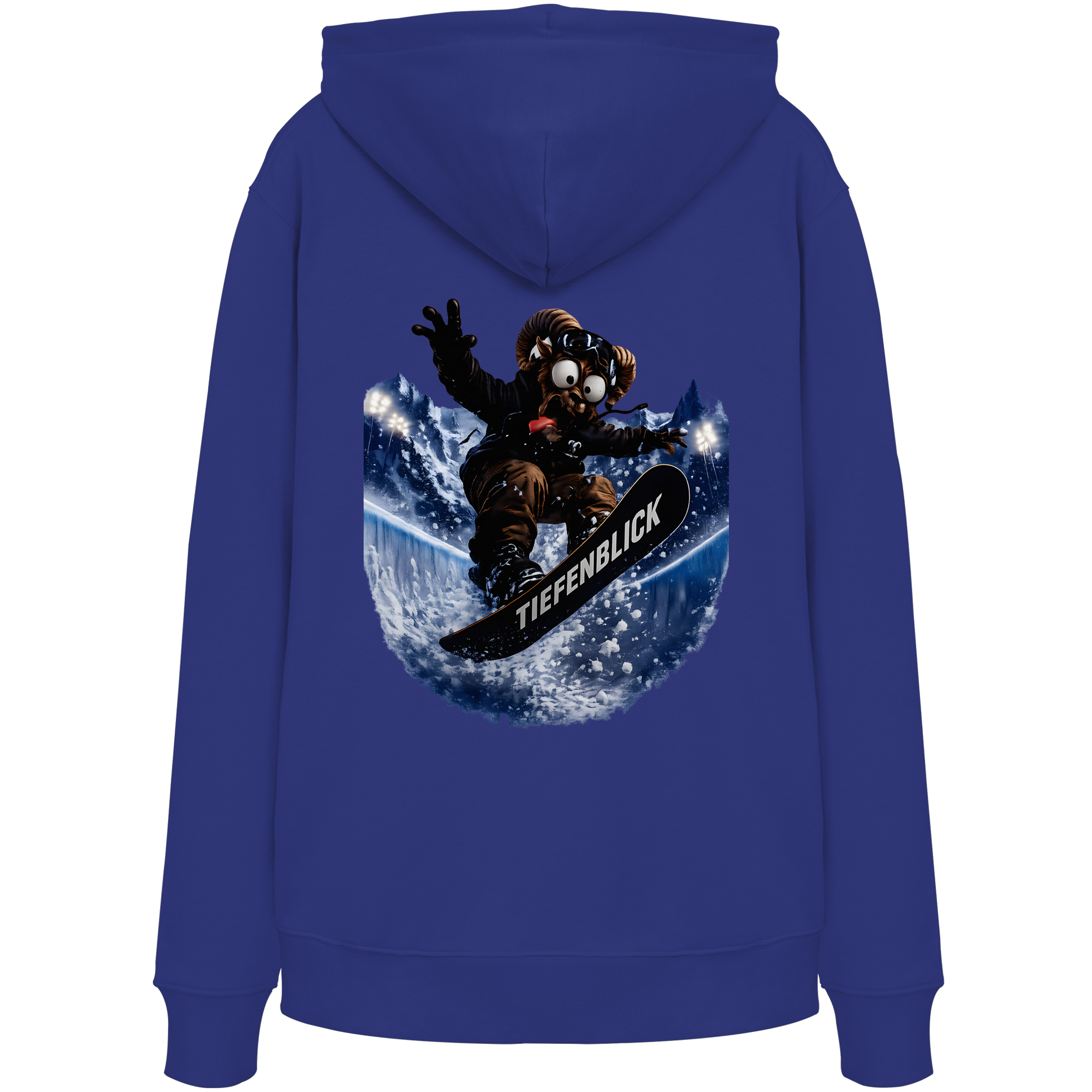 Tiefenblick Snowboarden Halfpipe  - Organic Hoodie