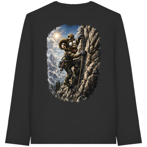 Tiefenblick Klettern - Organic Longsleeve T-Shirt