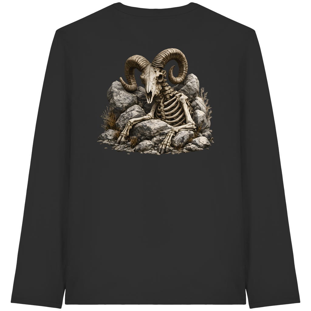 Tiefenblick Skelett Fun - Organic Longsleeve T-Shirt