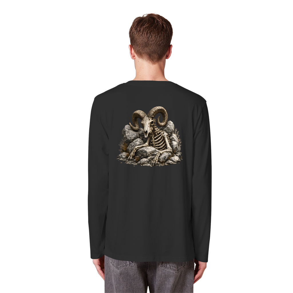 Tiefenblick Skelett Fun - Organic Longsleeve T-Shirt