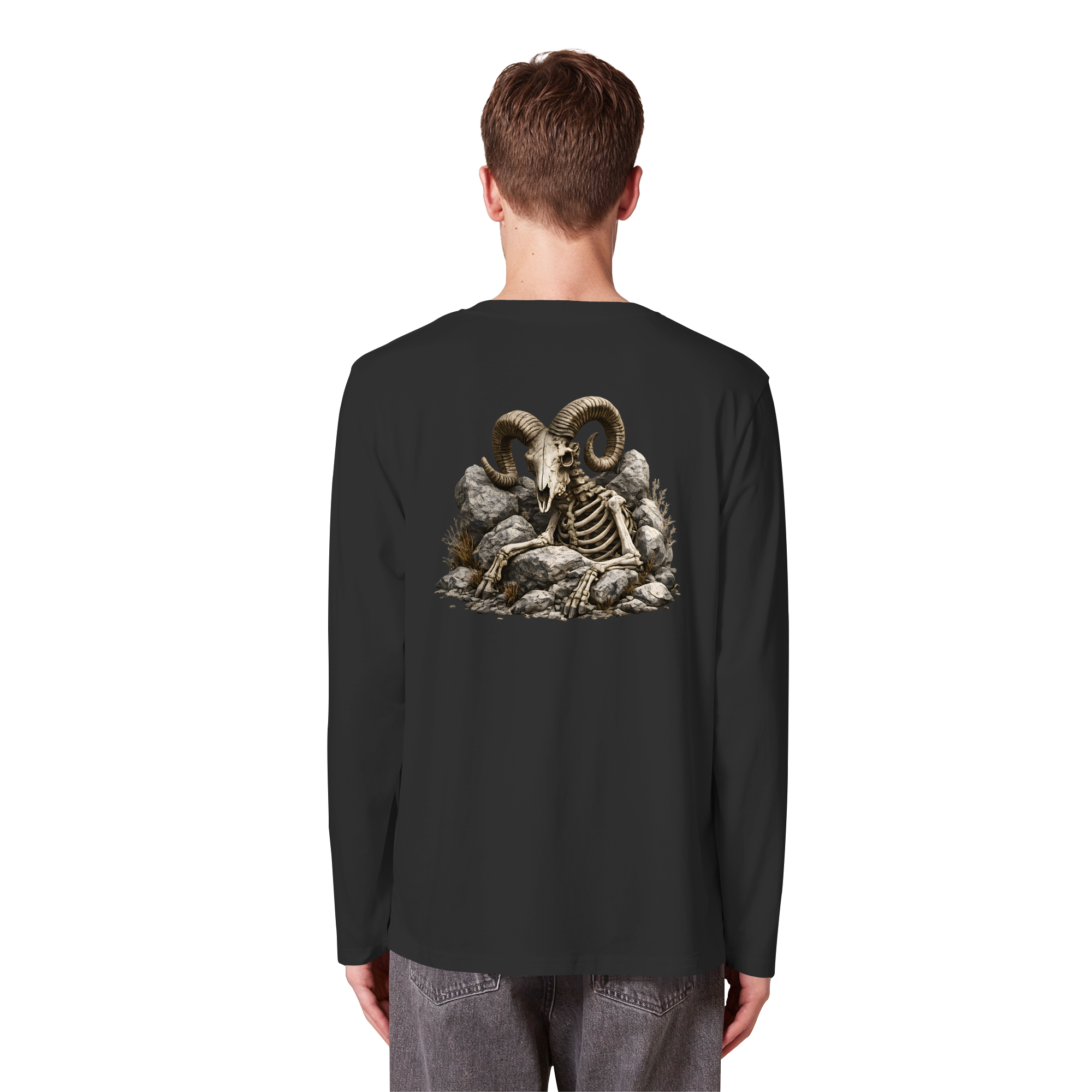 Tiefenblick Skelett Fun - Organic Longsleeve T-Shirt