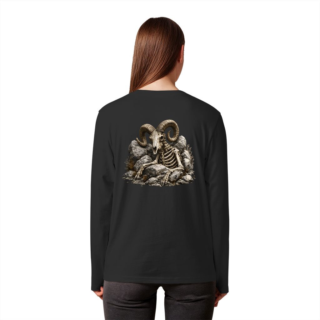 Tiefenblick Skelett Fun - Organic Longsleeve T-Shirt
