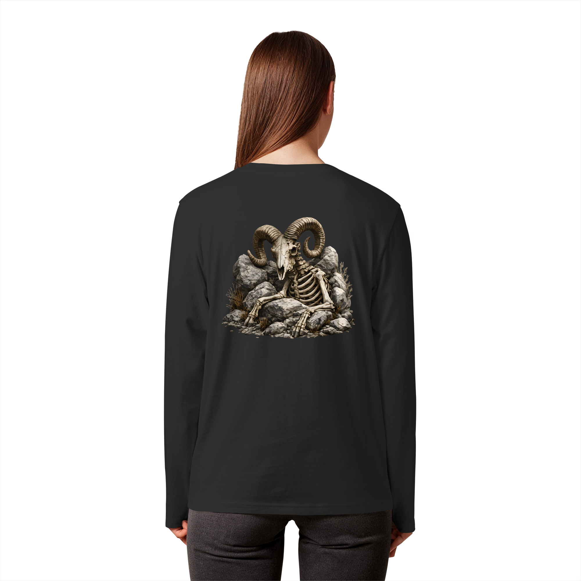 Tiefenblick Skelett Fun - Organic Longsleeve T-Shirt