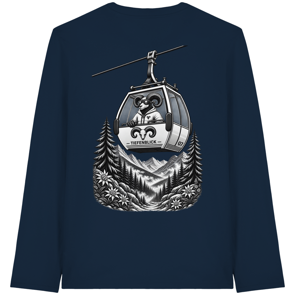 Tiefenblick Gondel Fun  - Organic Longsleeve T-Shirt