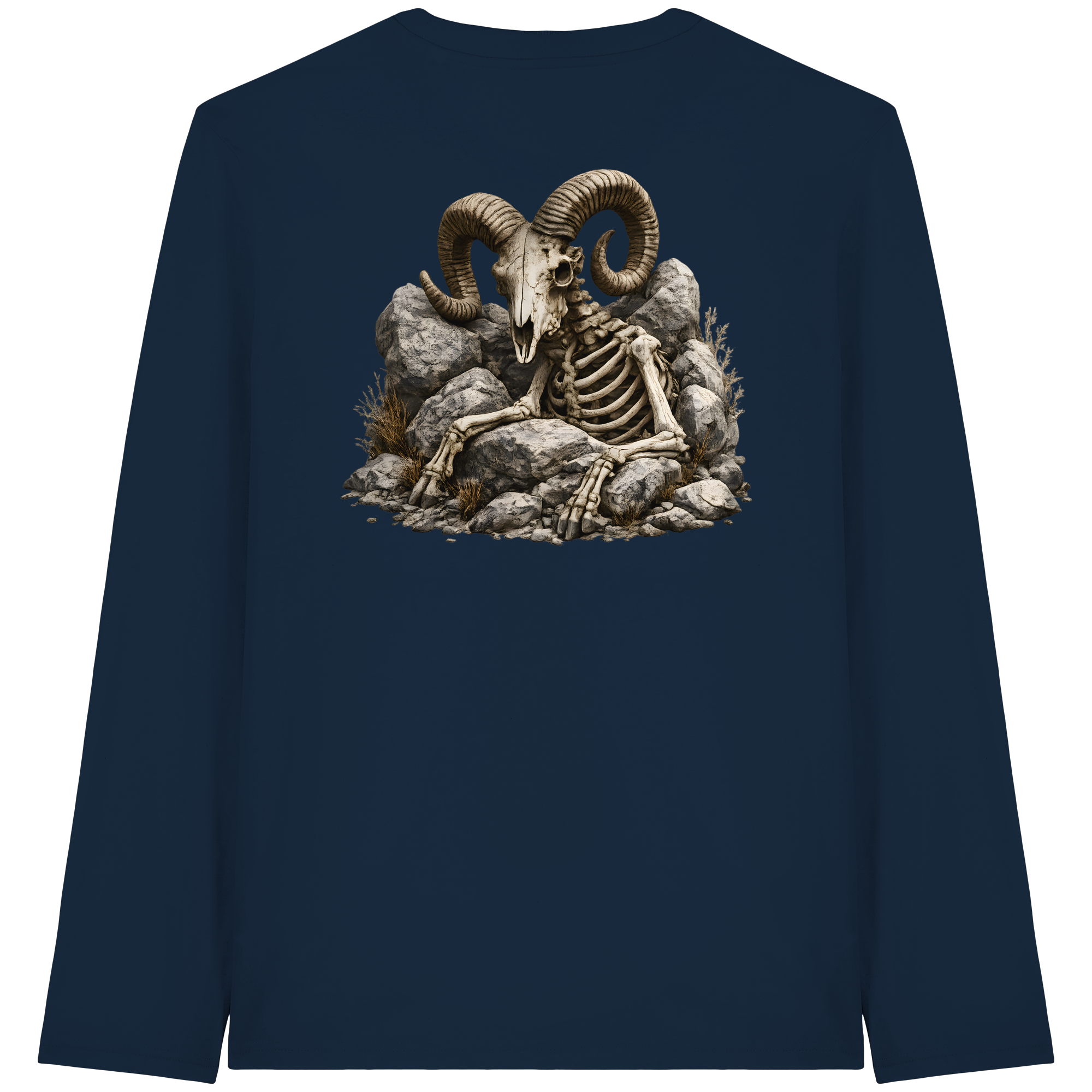 Tiefenblick Skelett Fun - Organic Longsleeve T-Shirt