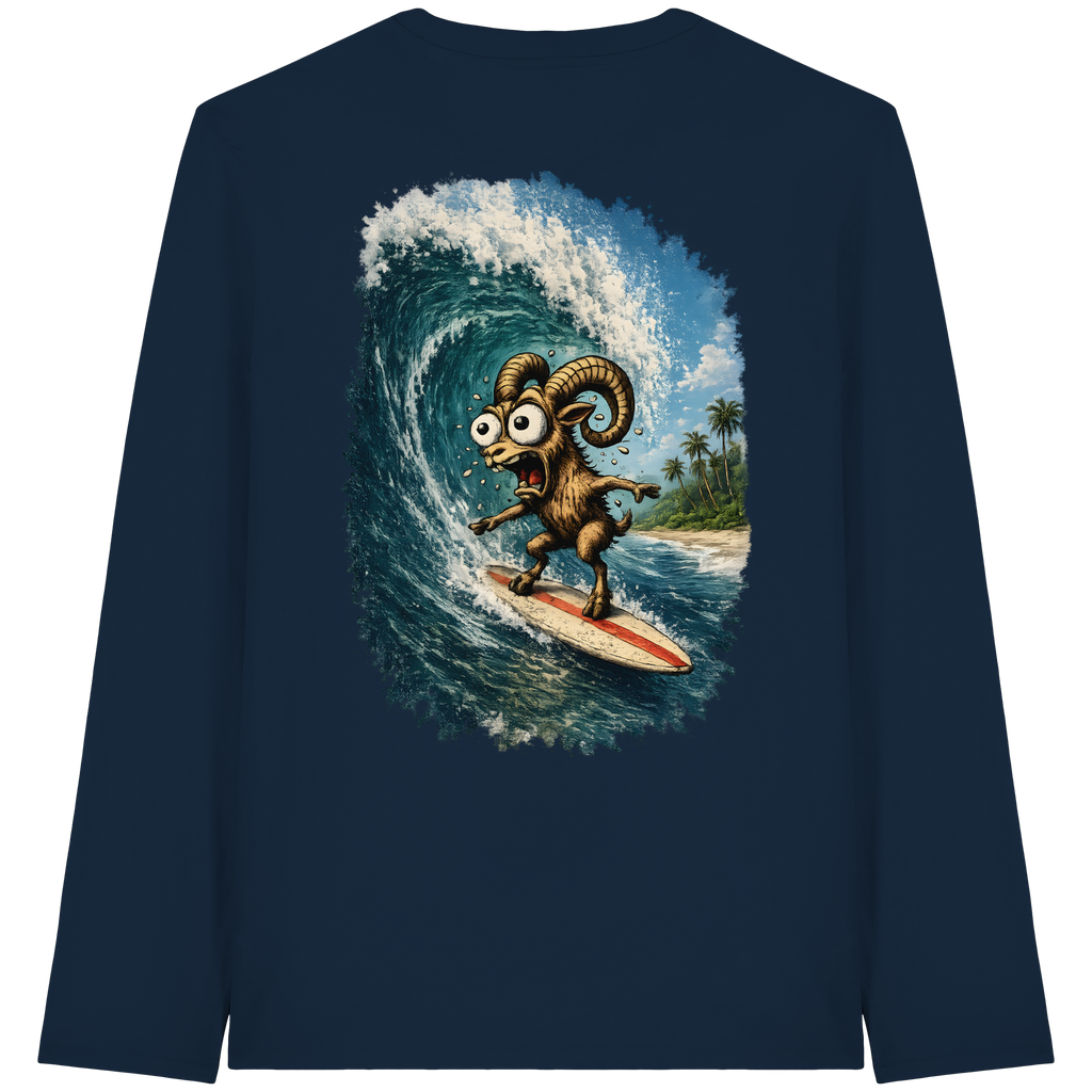 Tiefenblick Urlaub Fun  - Organic Longsleeve T-Shirt