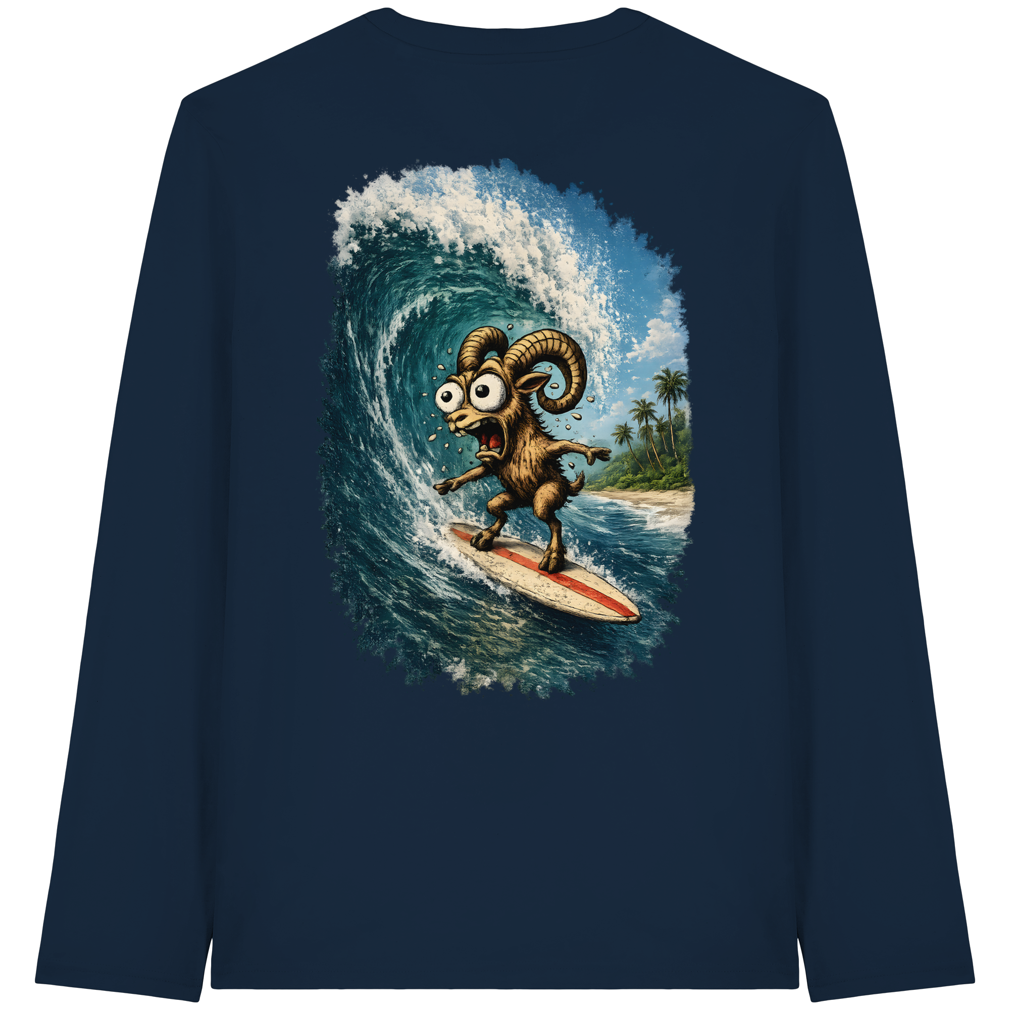 Tiefenblick Urlaub Fun  - Organic Longsleeve T-Shirt