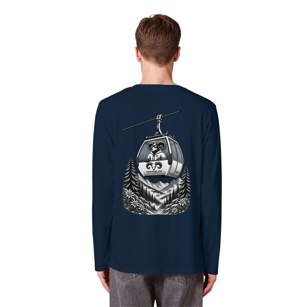 Tiefenblick Gondel Fun  - Organic Longsleeve T-Shirt