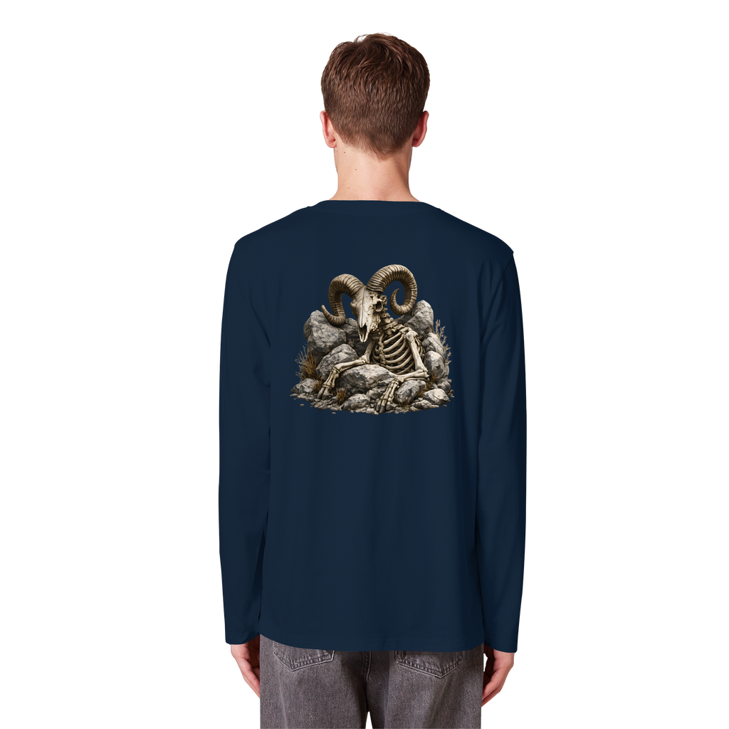 Tiefenblick Skelett Fun - Organic Longsleeve T-Shirt
