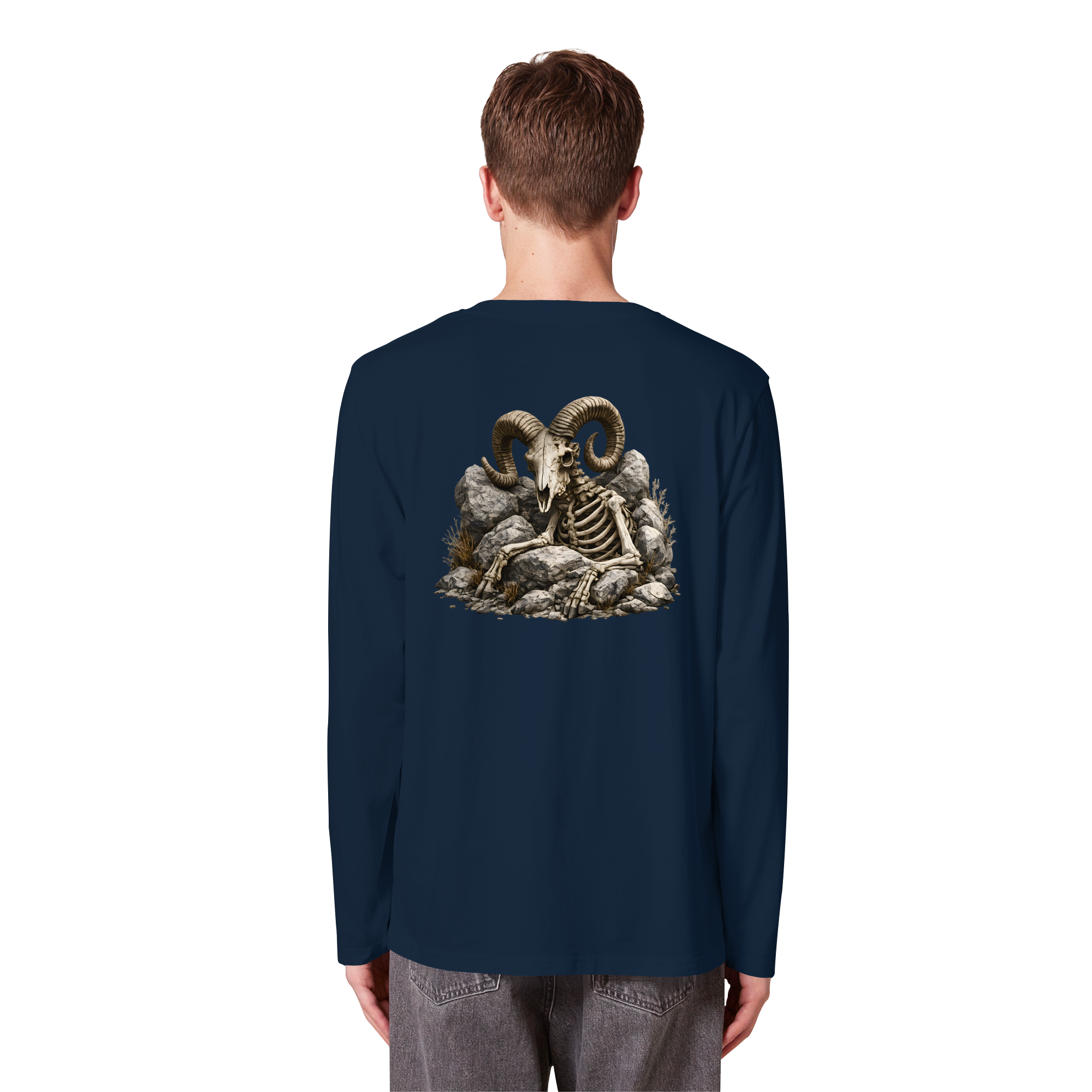 Tiefenblick Skelett Fun - Organic Longsleeve T-Shirt