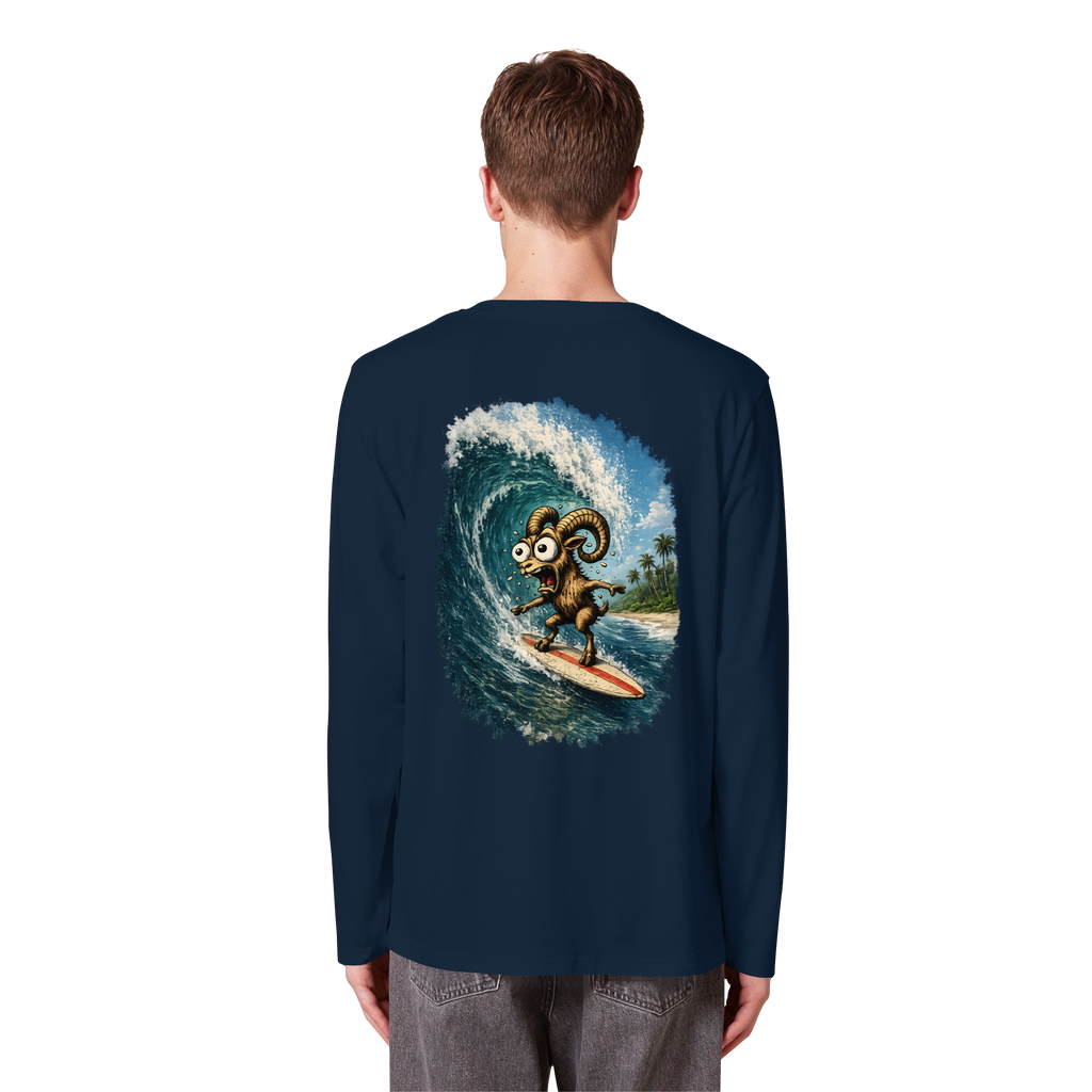 Tiefenblick Urlaub Fun  - Organic Longsleeve T-Shirt