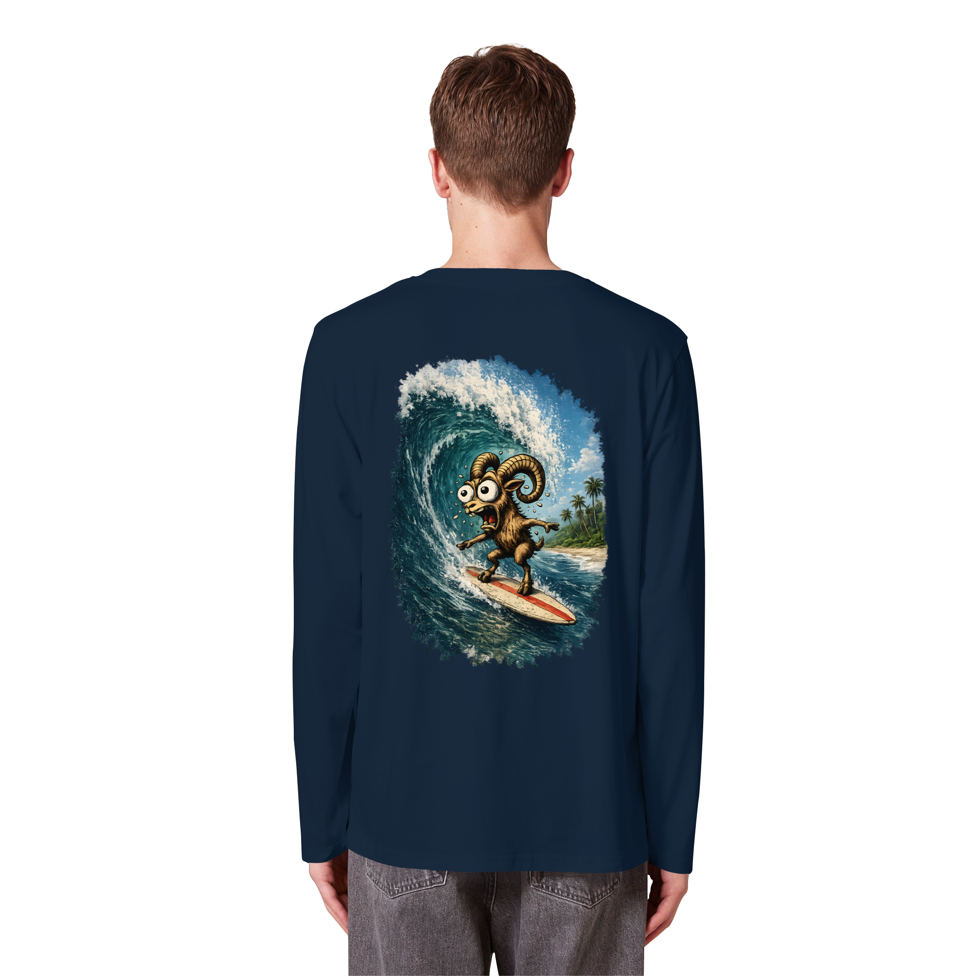 Tiefenblick Urlaub Fun  - Organic Longsleeve T-Shirt
