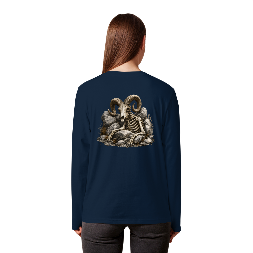 Tiefenblick Skelett Fun - Organic Longsleeve T-Shirt