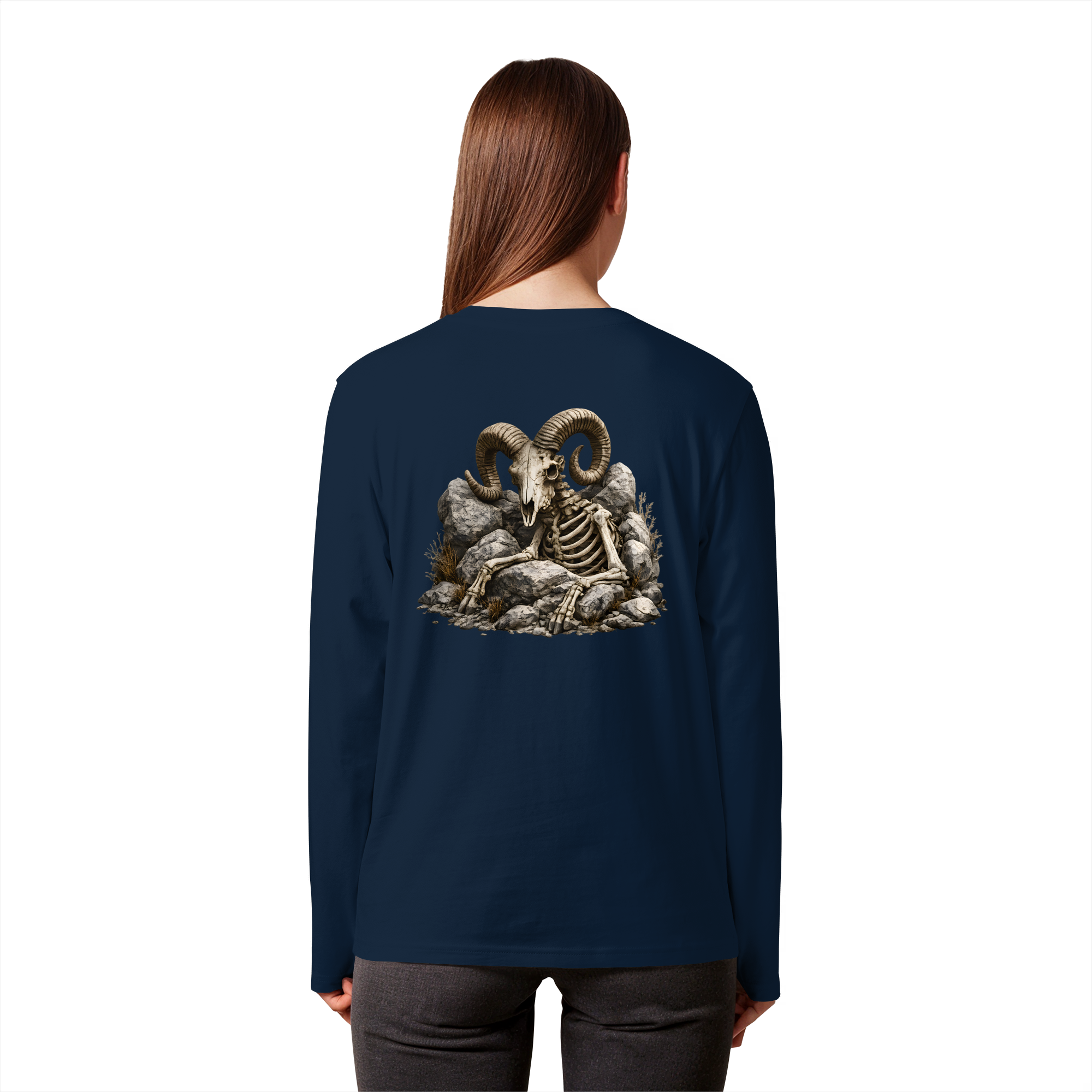 Tiefenblick Skelett Fun - Organic Longsleeve T-Shirt